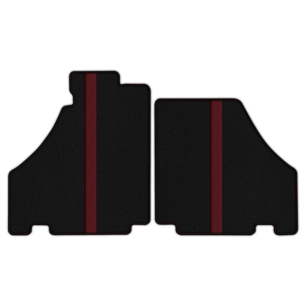 Black Floor Mats with Leather Line for Ferrari 360 (1999-2005) - Various Colors