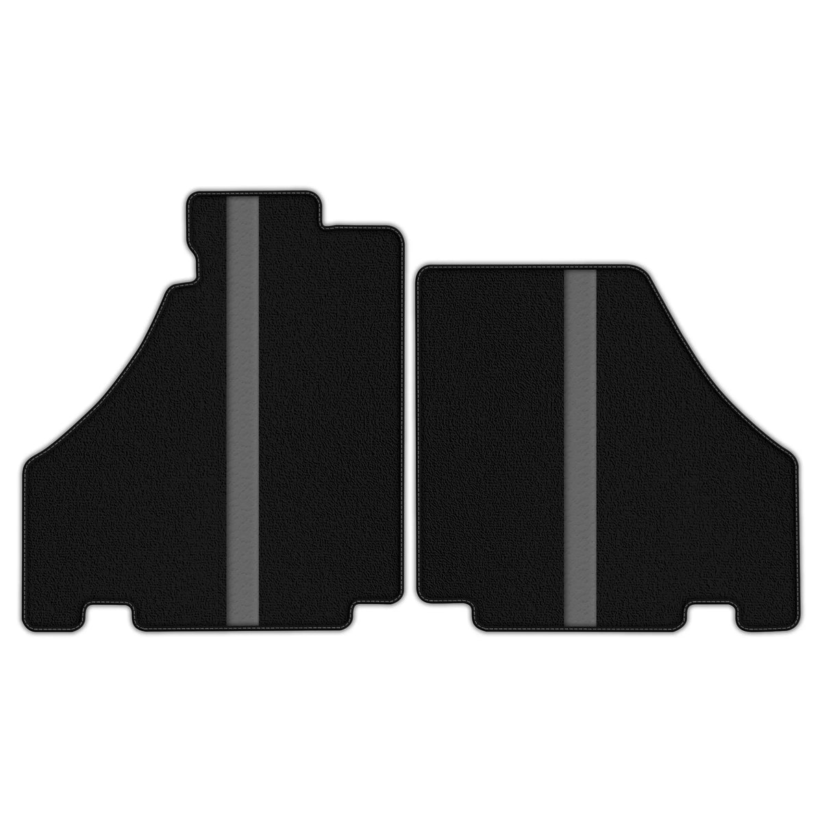 Black Floor Mats with Leather Line for Ferrari 360 (1999-2005) - Various Colors