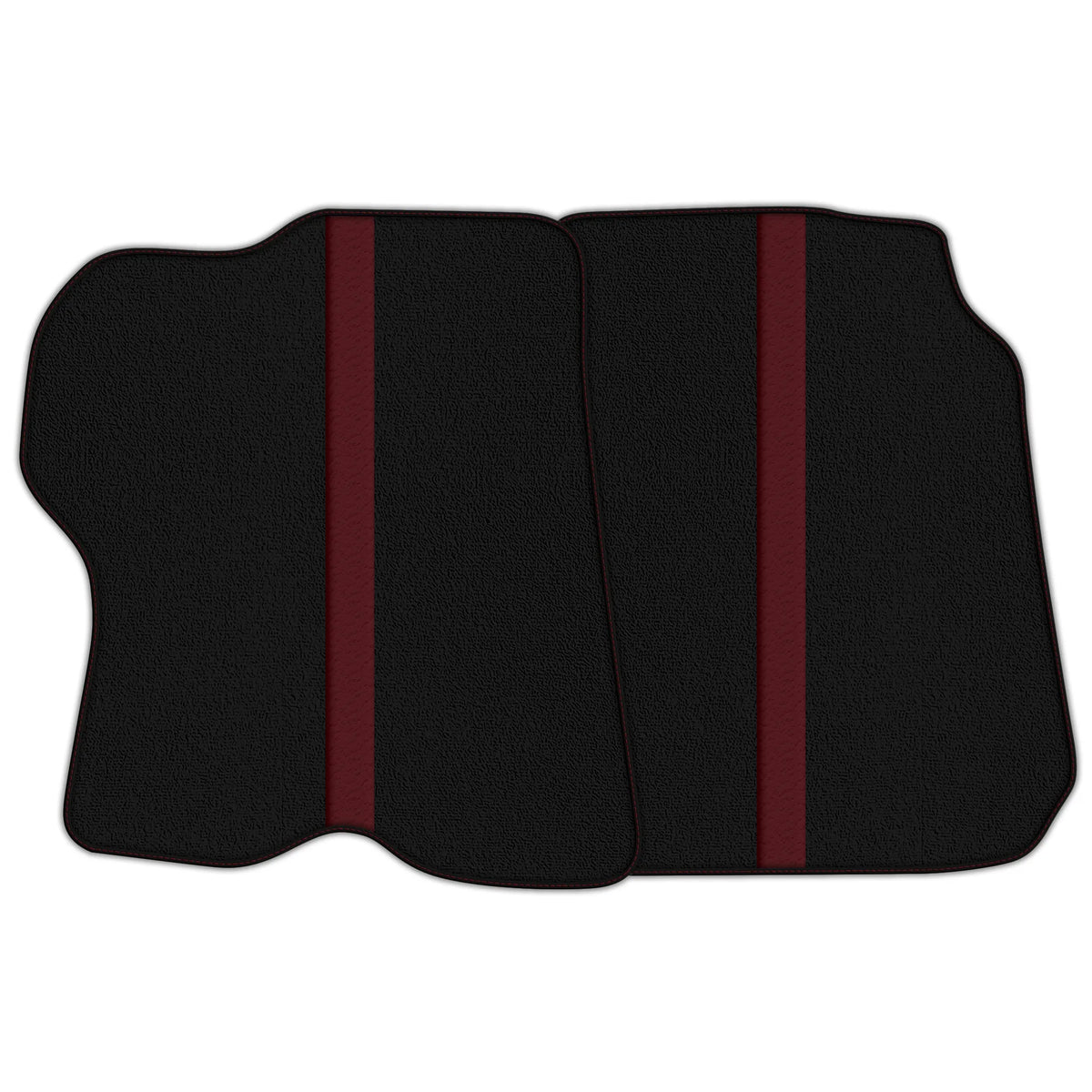 Black Floor Mats with Leather Line for Ferrari GTC4 Lusso (2016-2023) - Various Colors