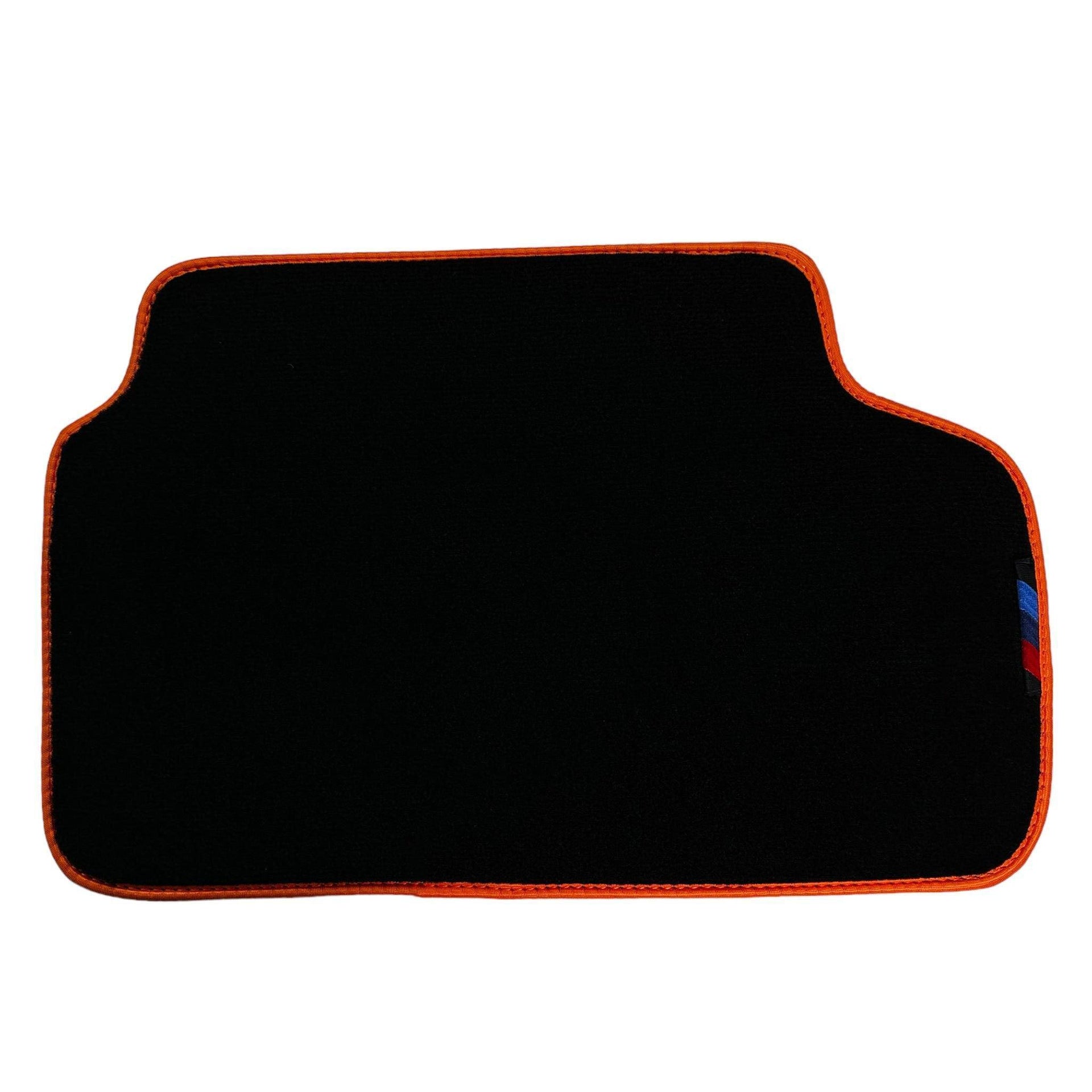 Black Mats For BMW 1 Series F70 | Orange Trim - AutoWin