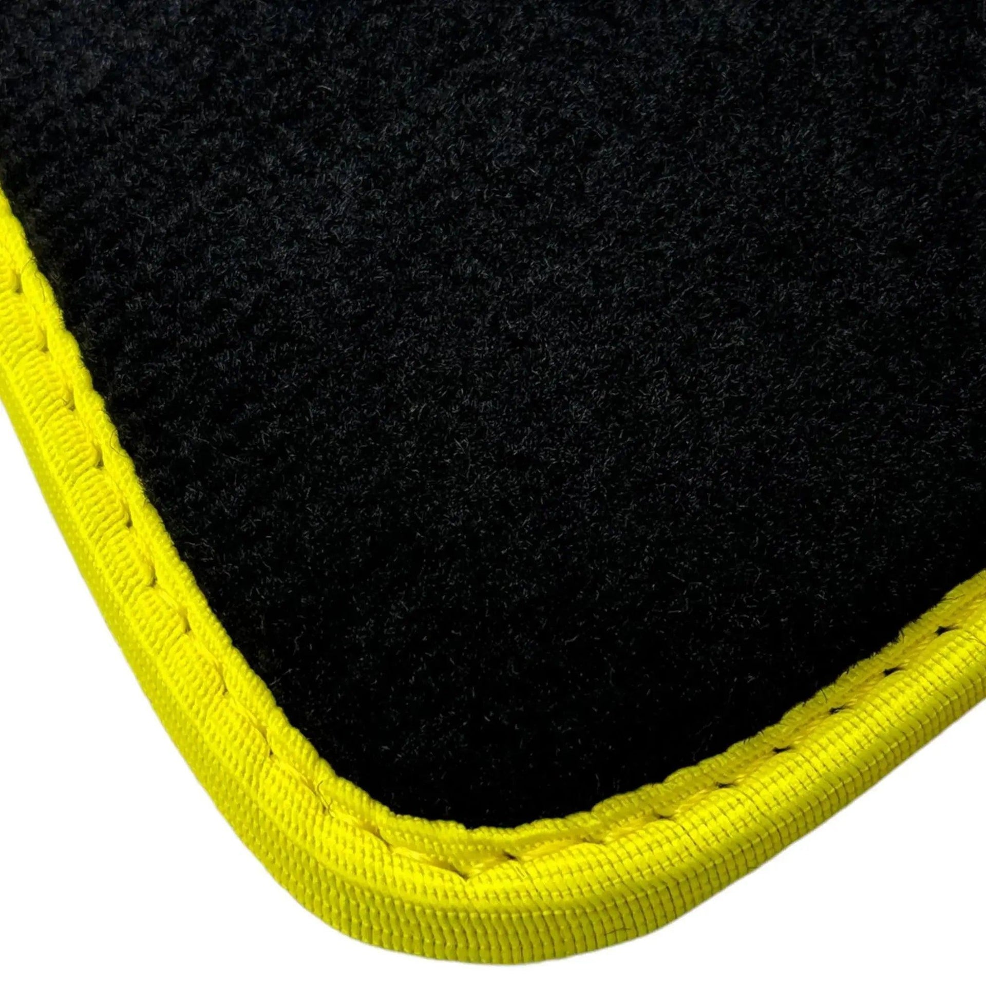 Black Mats For BMW 5 Series G31 Wagon | Fighter Jet Edition | Yellow Trim - AutoWin