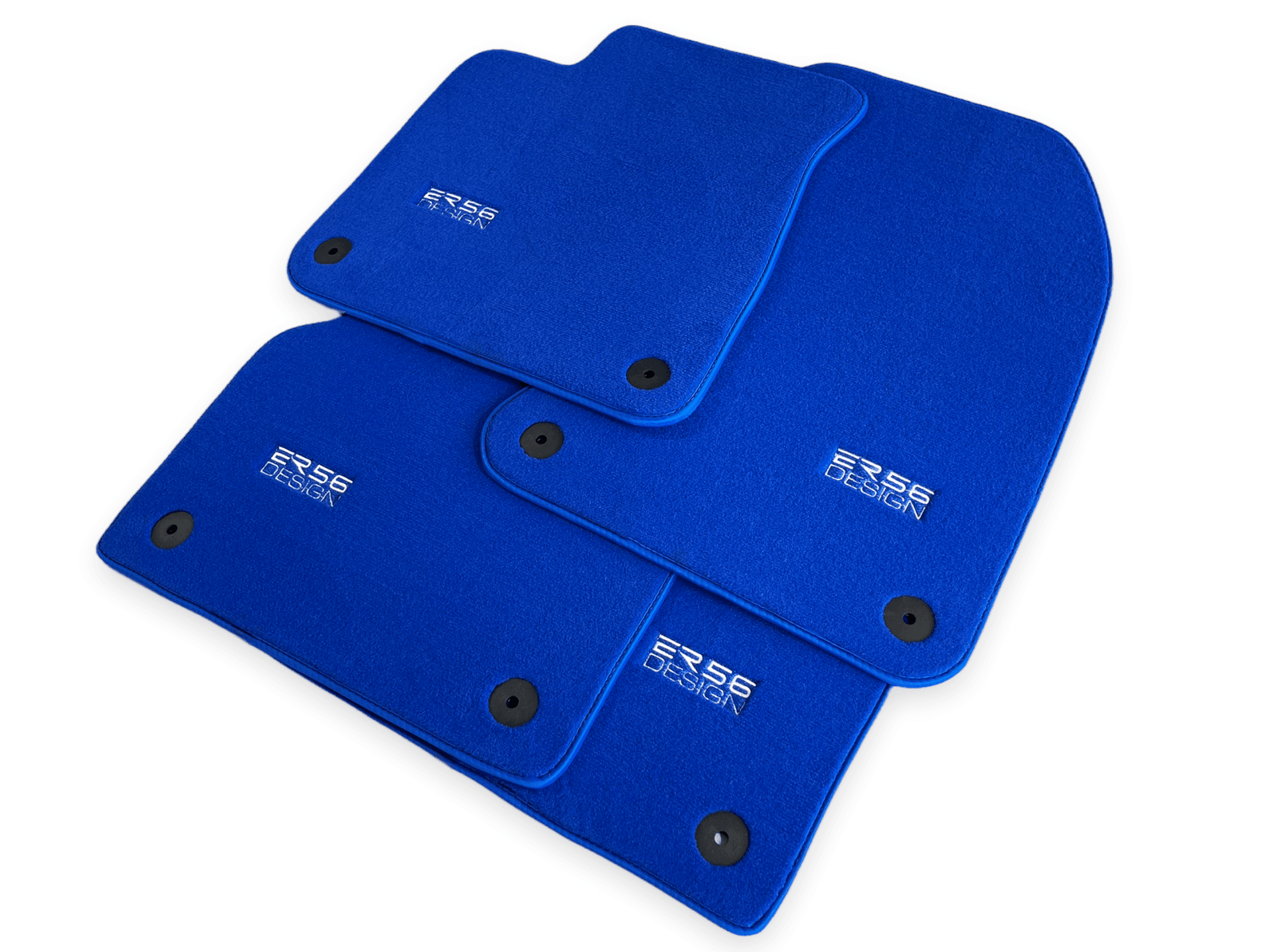 Blue Floor Mats for A4 - B9 Avant (2019-2023) | ER56 Design - AutoWin