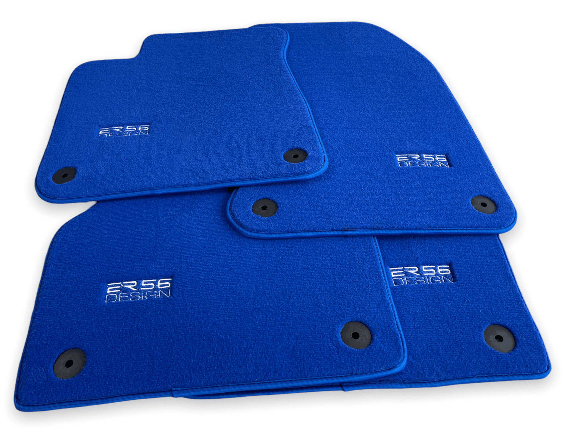 Blue Floor Mats for Audi A5 - F57 Convertible (2020-2023) | ER56 Design - AutoWin