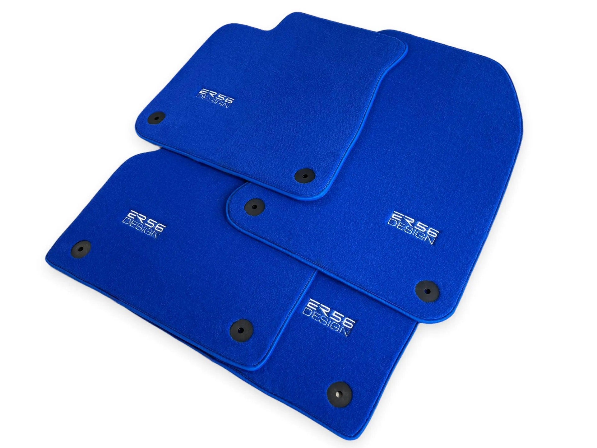 Blue Floor Mats for Audi Q7 4M (2019-2023) | ER56 Design - AutoWin