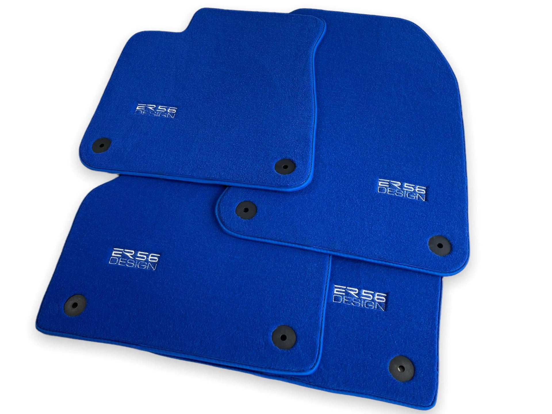 Blue Floor Mats for Audi Q8 e-tron (2023-2025) | ER56 Design - AutoWin