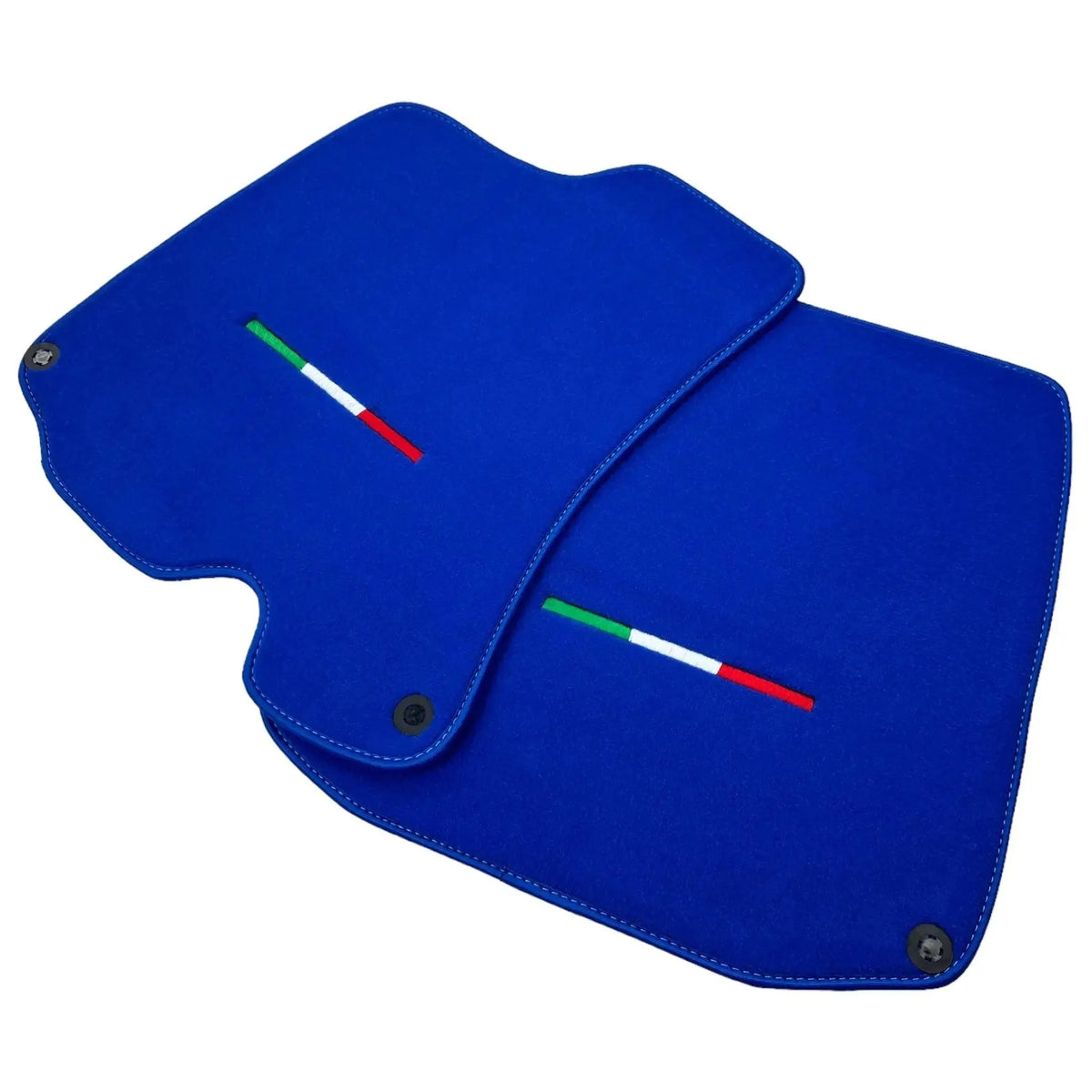 Blue Floor Mats For Ferrari Roma (2021-2027) Italian Edition - AutoWin