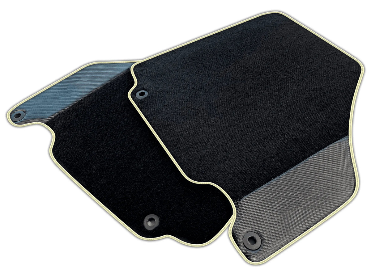 Carbon Fiber Black Floor Mats for Ferrari 360 (1999-2005) | Various Trim Colors