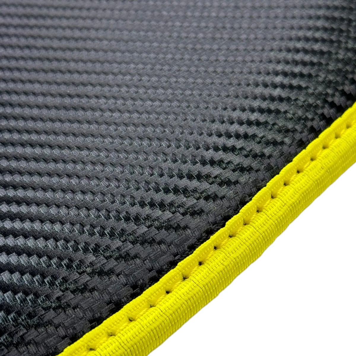 Carbon Fiber Floor Mats for Ferrari 812 GTS (2019-2023) | Yellow Trim