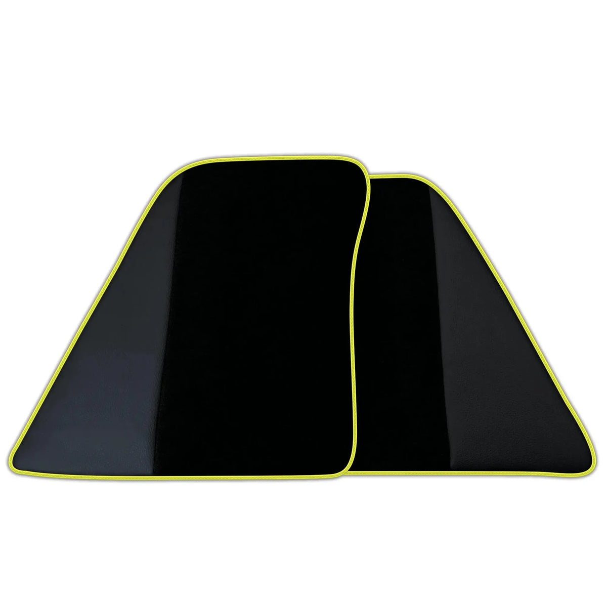 Custom Black Floor Mats for Ferrari 296 GTB (2022-2027) with Leather