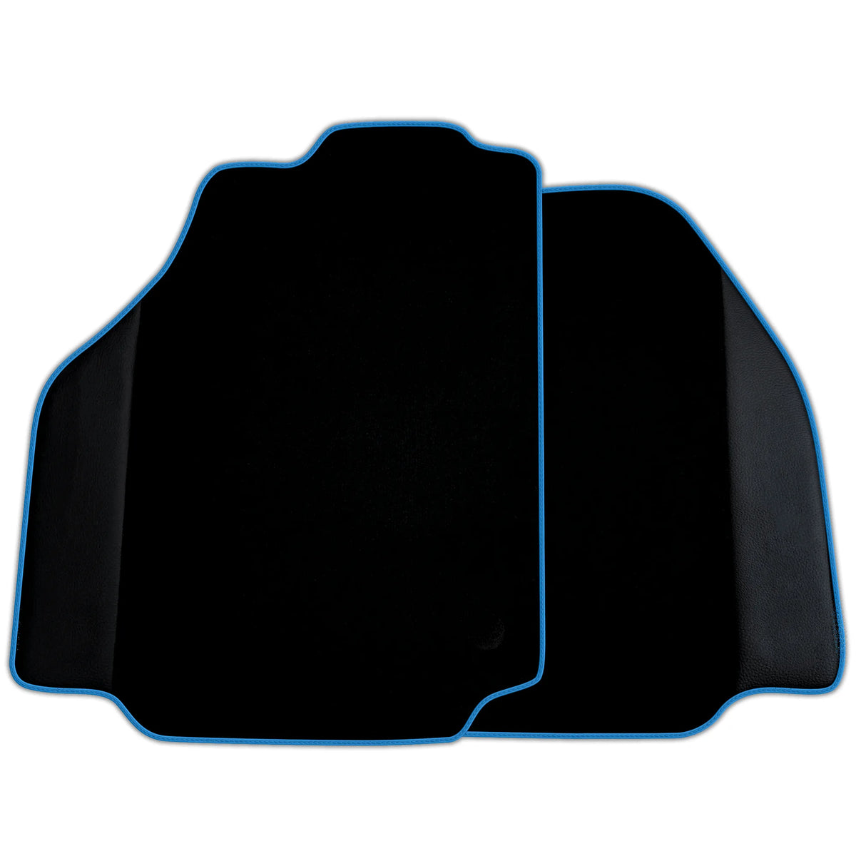 Custom Black Floor Mats for Ferrari 488 Pista Spider 2019-2021 with Leather | Various Trim Colors