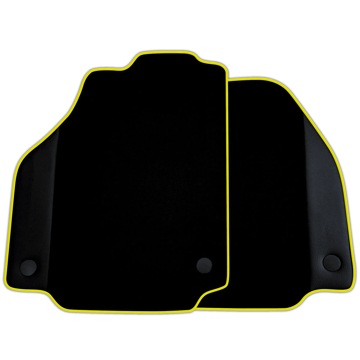 Custom Black Floor Mats for Ferrari 488 Spider (2016-2022) with Leather | Various Trim Colors