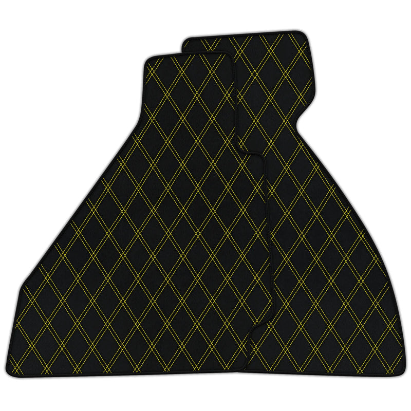 Tapis de sol en cuir Sur mesure avec motif double