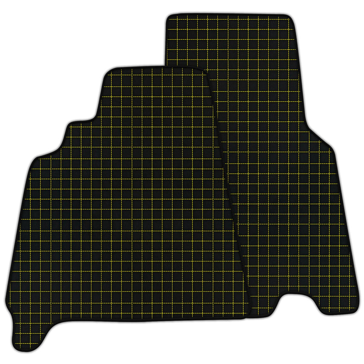 Customizable Leather Floor Mats with Square's Pattern for Ferrari 550 Maranello (1996-2002)