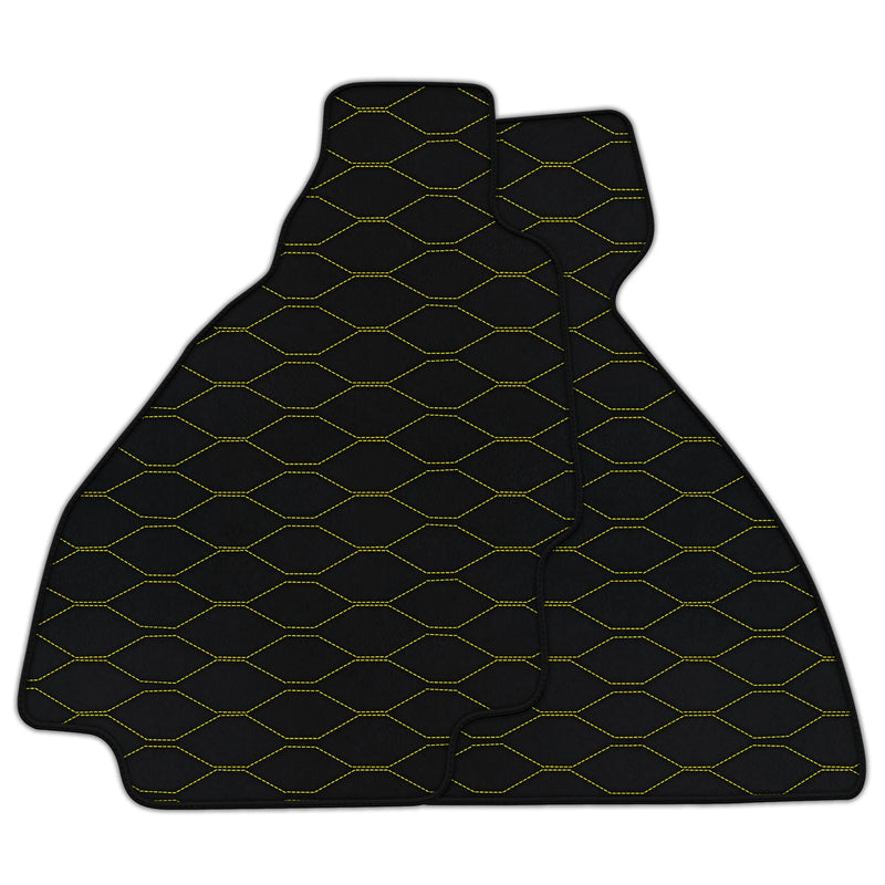Tapis de sol en cuir sur mesure avec motif Viper Hex