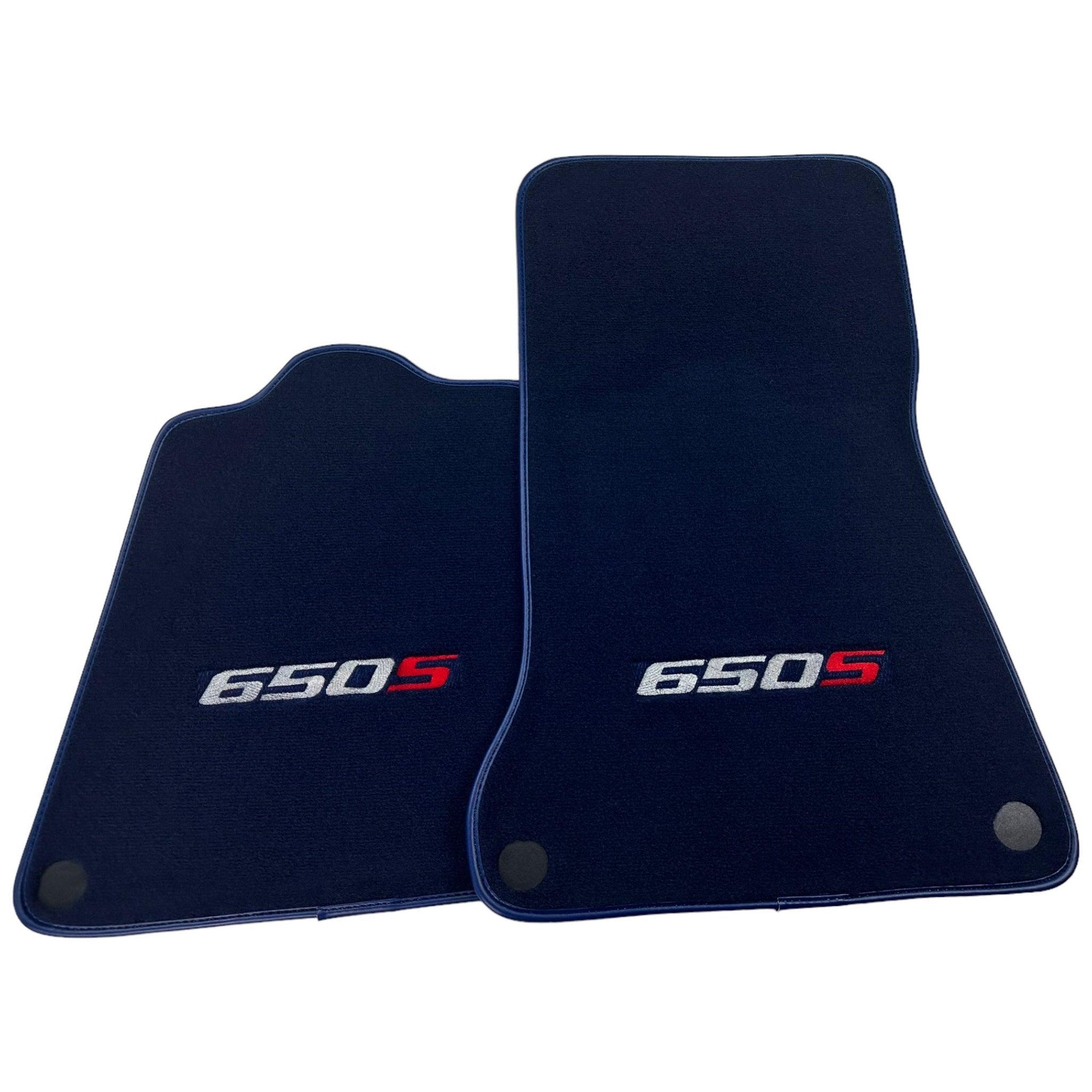 Dark Blue Floor Mats For McLaren 650S Tailored - AutoWin
