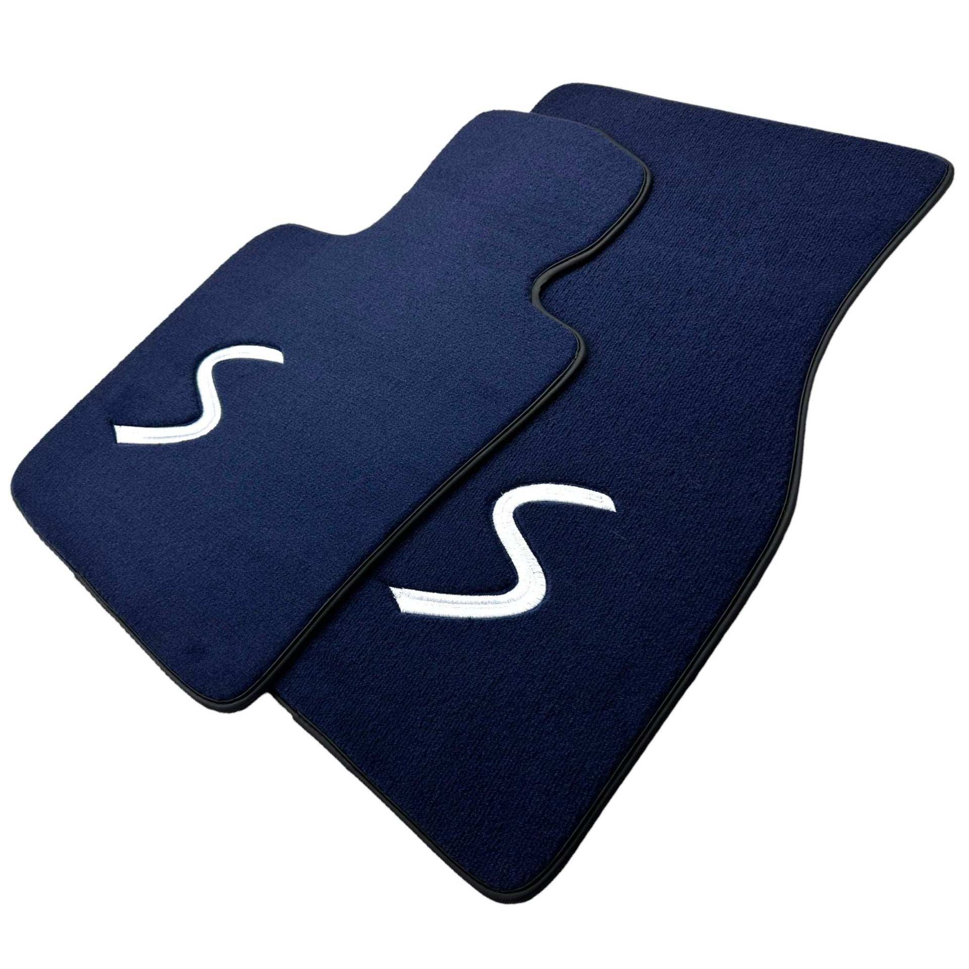 Dark Blue Floor Mats for Mini Cooper / One R53 (2001-2007) Cooper S - AutoWin