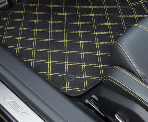 Personalisierbare Leder-Fußmatten mit Divario-Muster für Lamborghini Temerario (2025-2026) - AutoWin