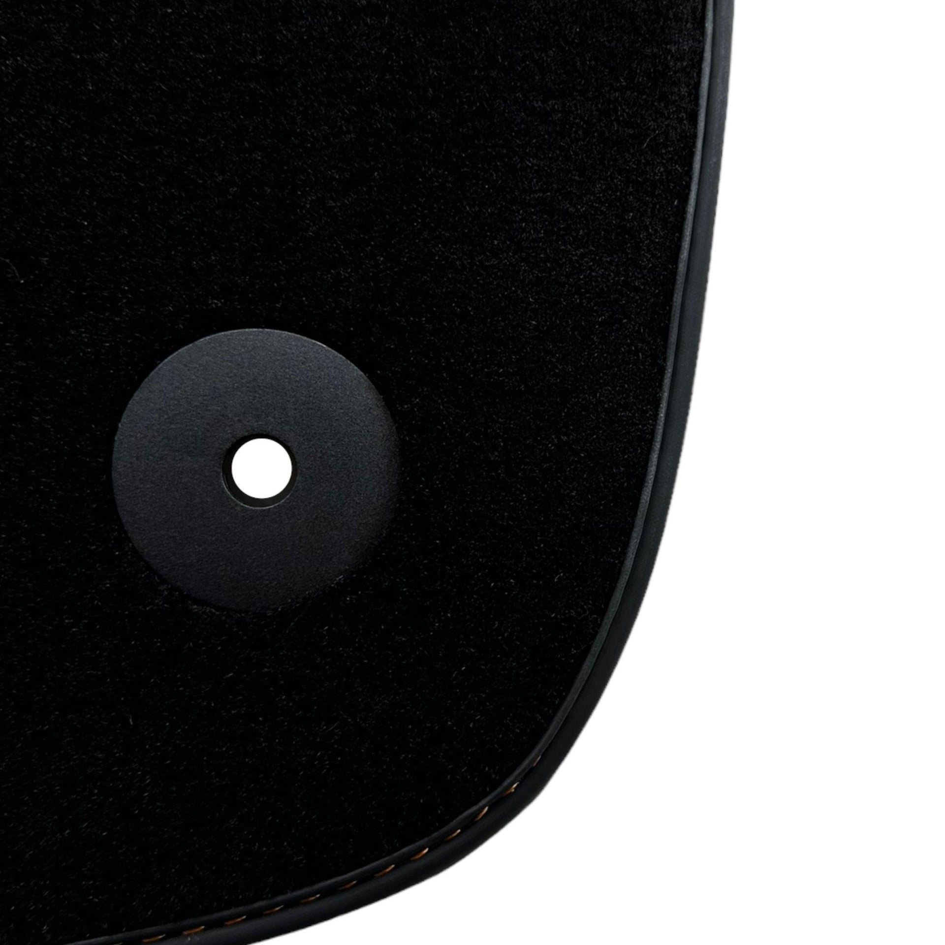 Floor Mats For Bentley Flying Spur (2019-2023) with Orange Alcantara Leather - AutoWin