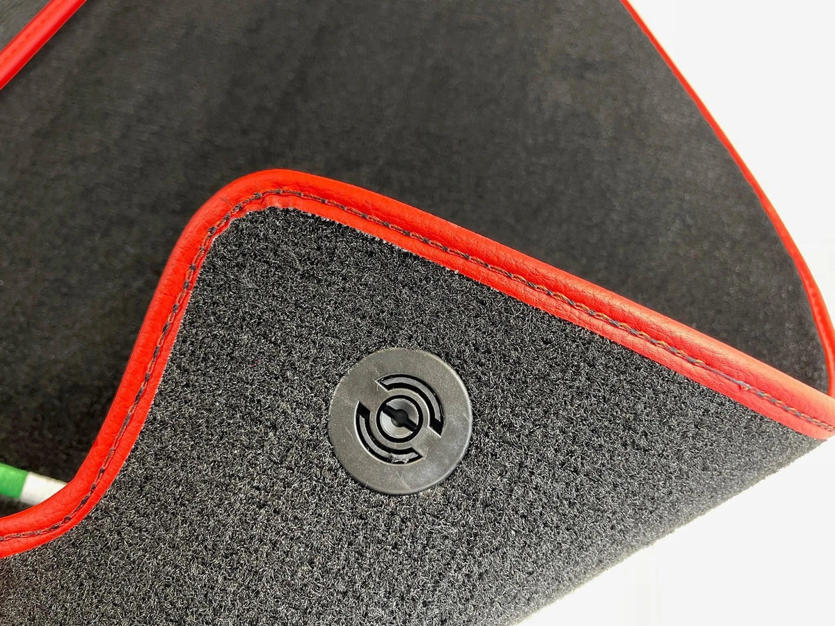 Floor Mats For Ferrari 458 Italia (2009-2015) Red Trim - AutoWin