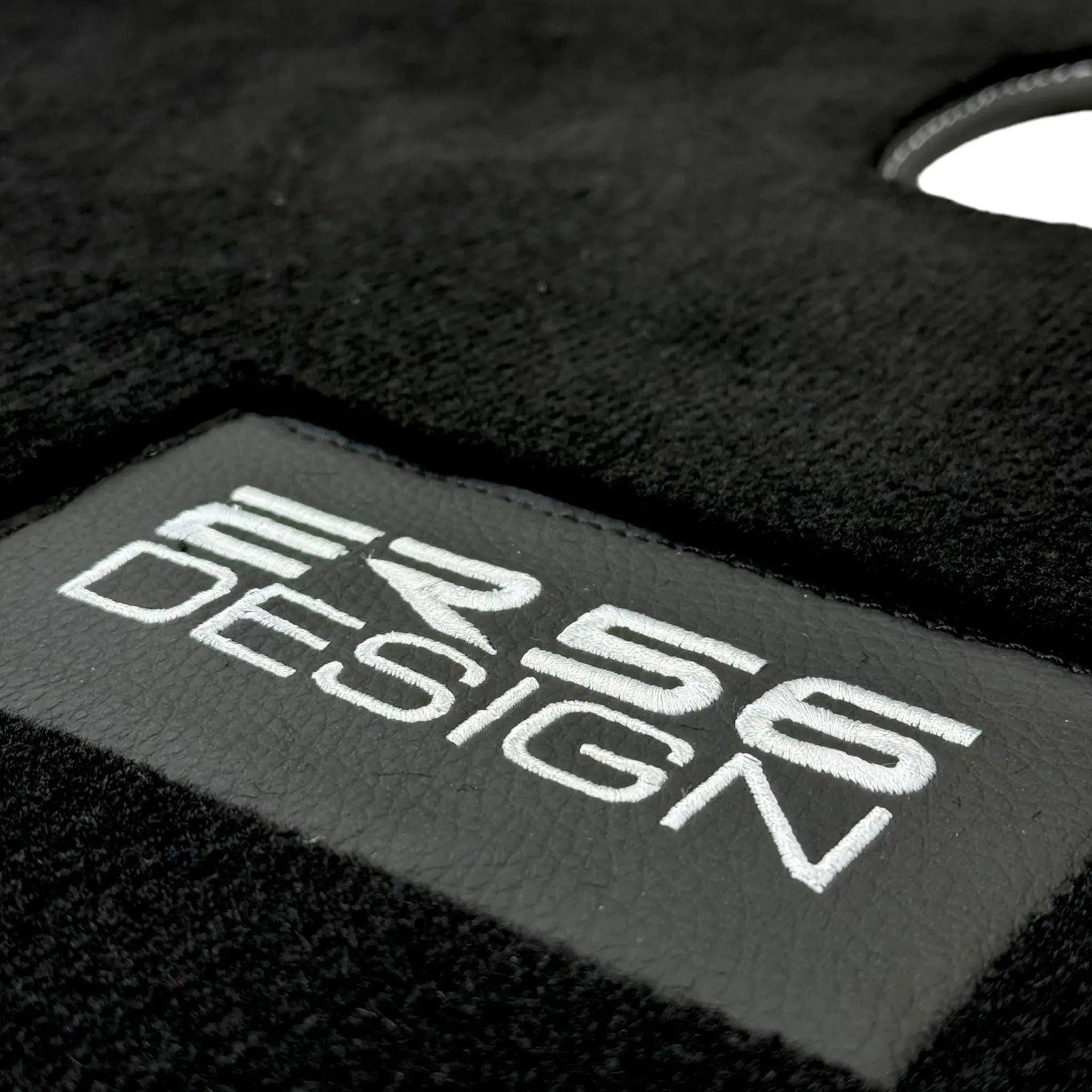 Floor Mats for Tesla Model X - 7 Seats (2016-2024) Black Tailored Carpets ER56 Design - AutoWin