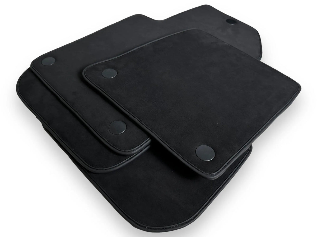 Genuine Alcantara Floor Mats for Ferrari 599 Coupe 2006-2012 Black ER56 Design - AutoWin