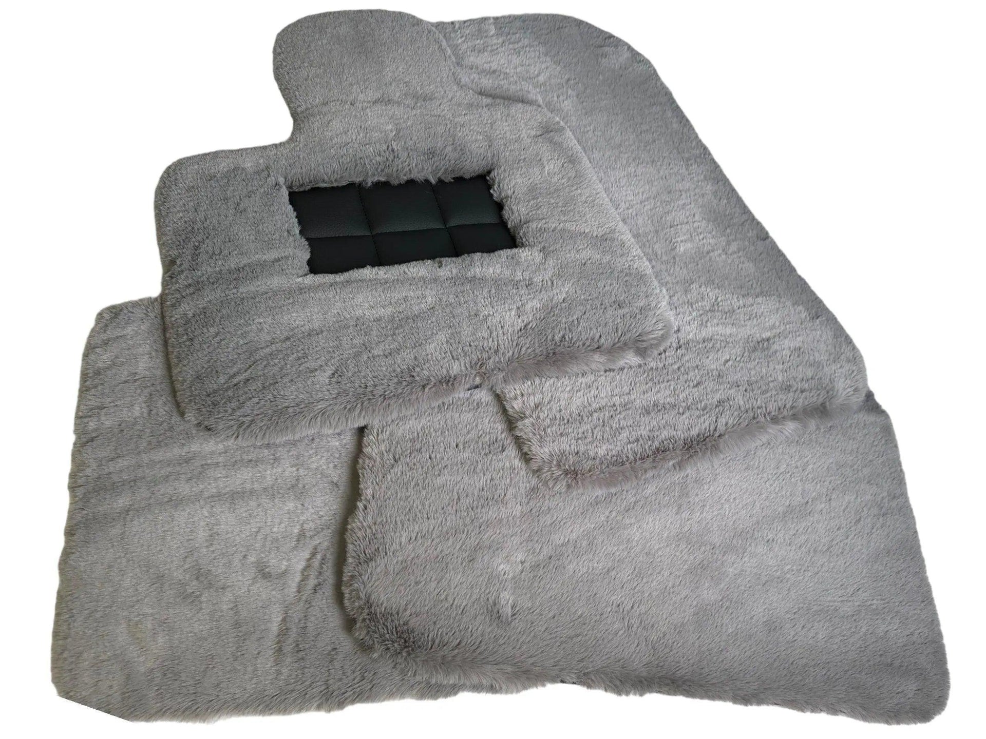 Gray Sheepskin Floor Mats For Bentley Flying Spur (2005-2013) Er56 Design Brand - AutoWin