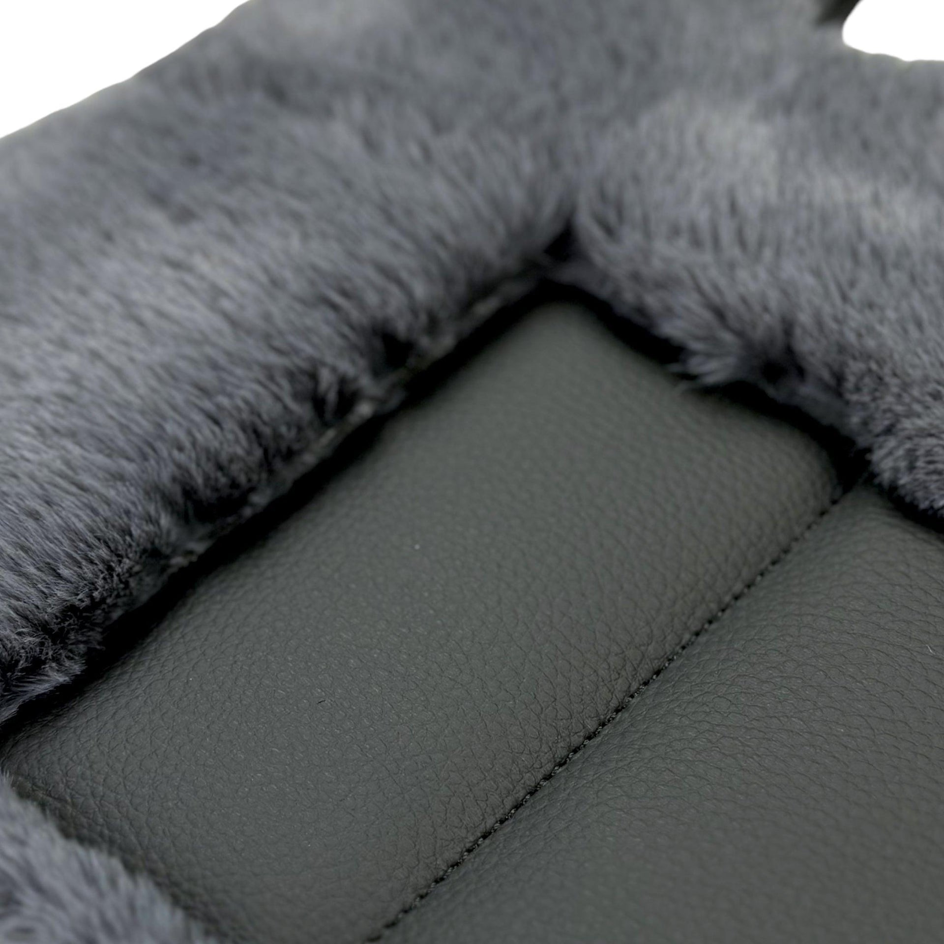 Gray Sheepskin Floor Mats for Mercedes Benz GLC-Class X254 SUV 300e 4Matic (2023-2024) | ER56 Design - AutoWin
