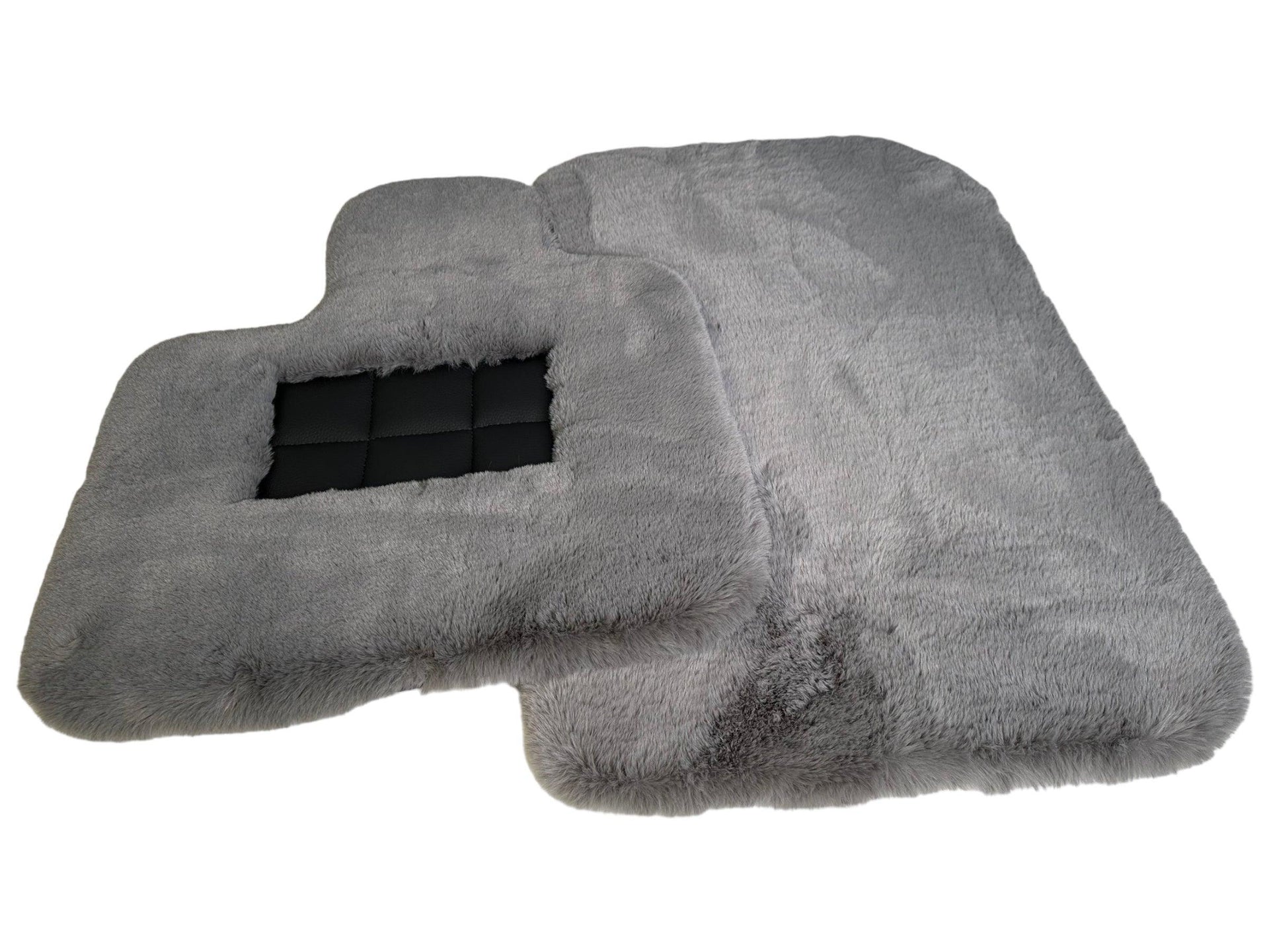 Gray Sheepskin Floor Mats For Rolls Royce Spectre (2023-2024) Er56 Design Brand - AutoWin