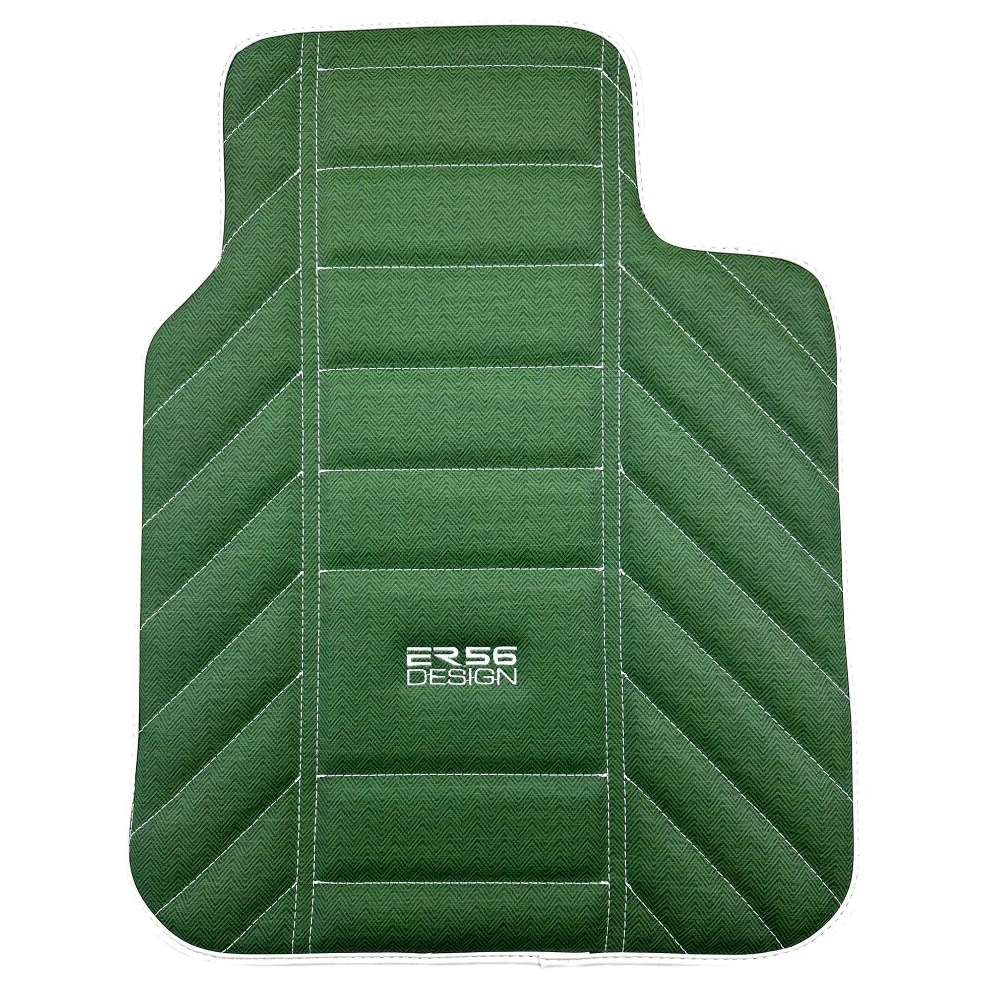 Green Leather Floor Mats For Rolls-Royce Spectre (2023-2024) ER56 Design - AutoWin