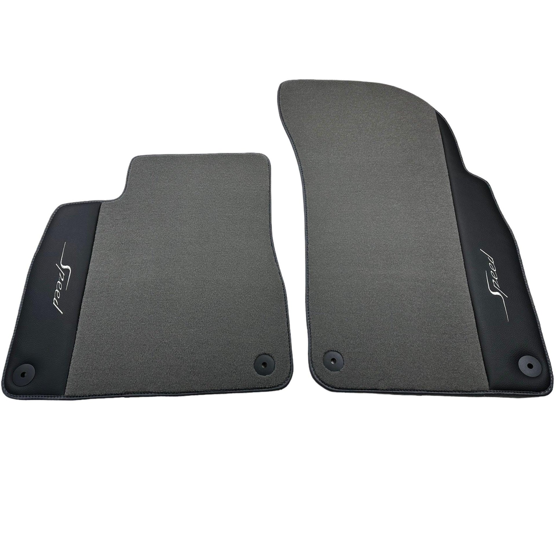 Grey Floor Mats For Bentley Flying Spur (2005-2013) with Leather - AutoWin
