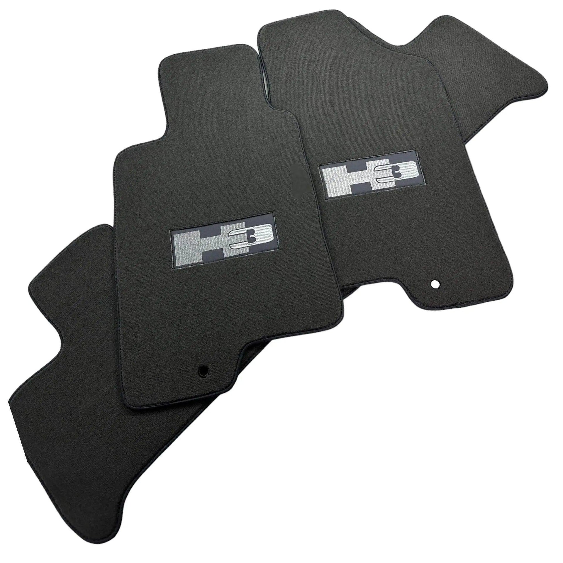 Grey Floor Mats For Hummer H3 (2005-2010) - AutoWin