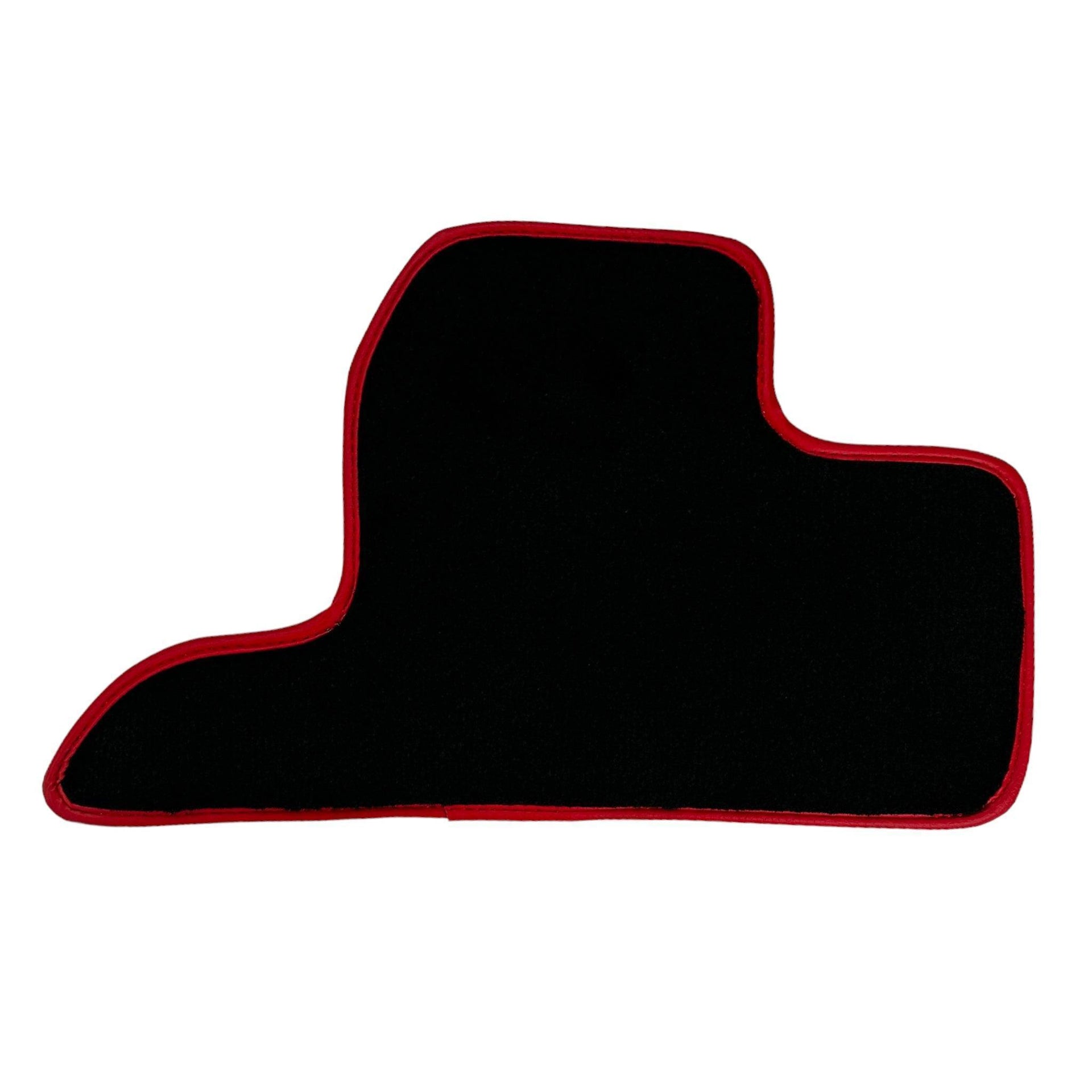 Black Floor Mats For Ferrari F355 1994-1999 With Alcantara Leather - AutoWin
