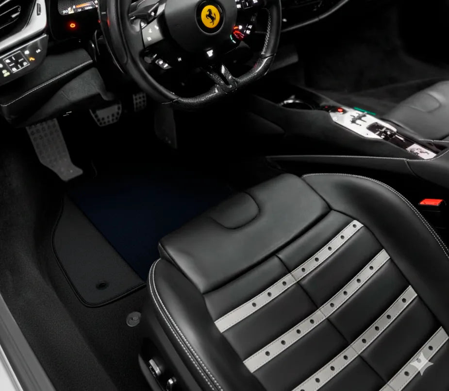 Interior look of floor mats for Ferrari SF90 Stradale (2019-2024)