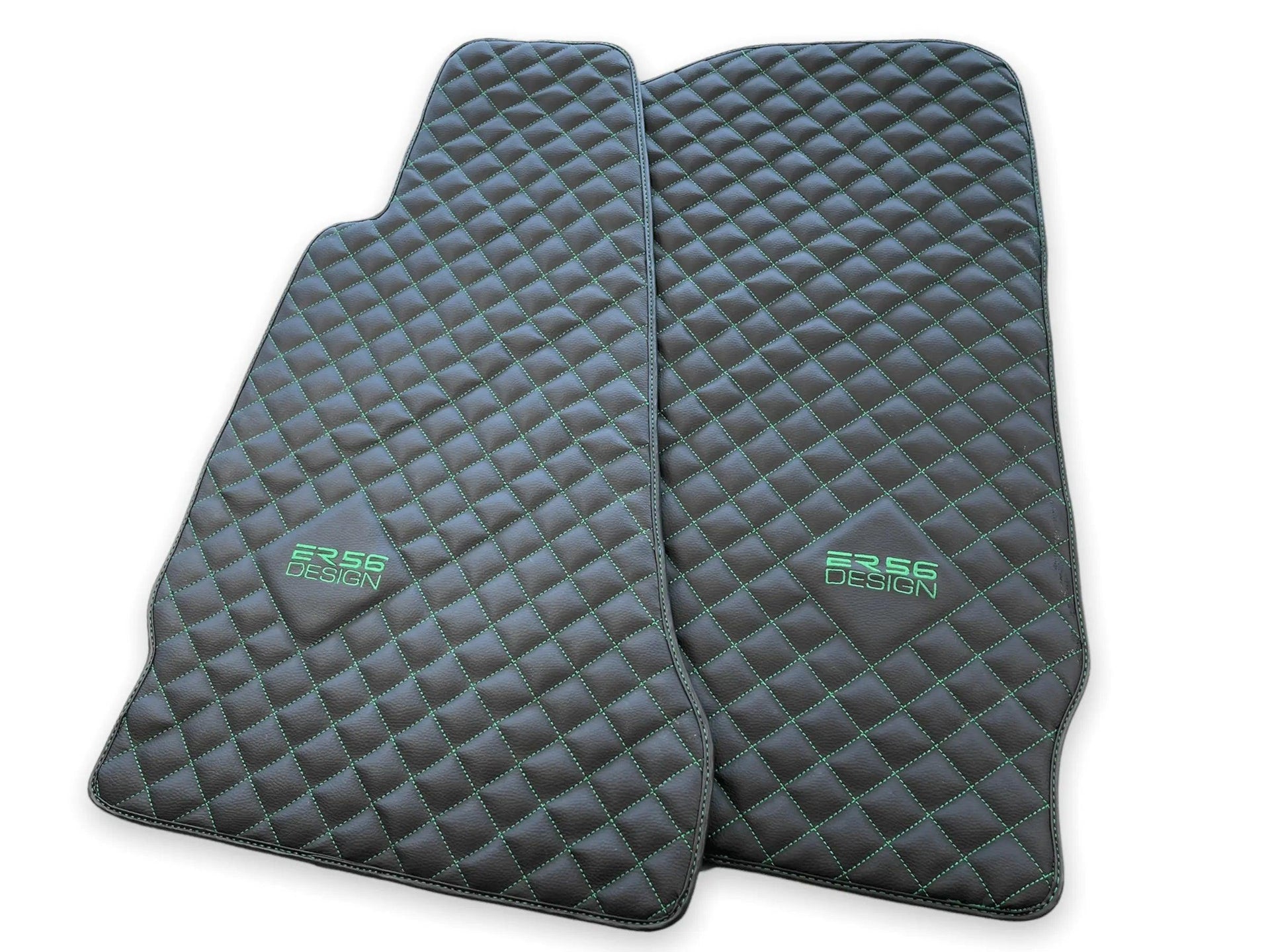 Leather Floor Mats For Aston Martin Vanquish (2012–2018) ER56 Design - AutoWin