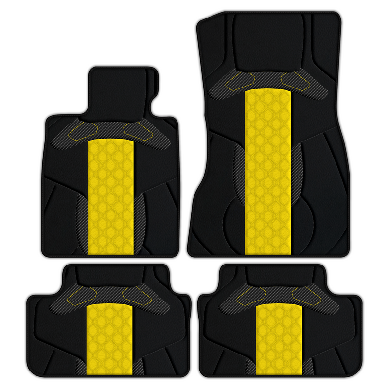 Premium Customizable Leather Floor Mats with AW45 Pattern for BMW 6 Series F12 (2011-2018) Convertible