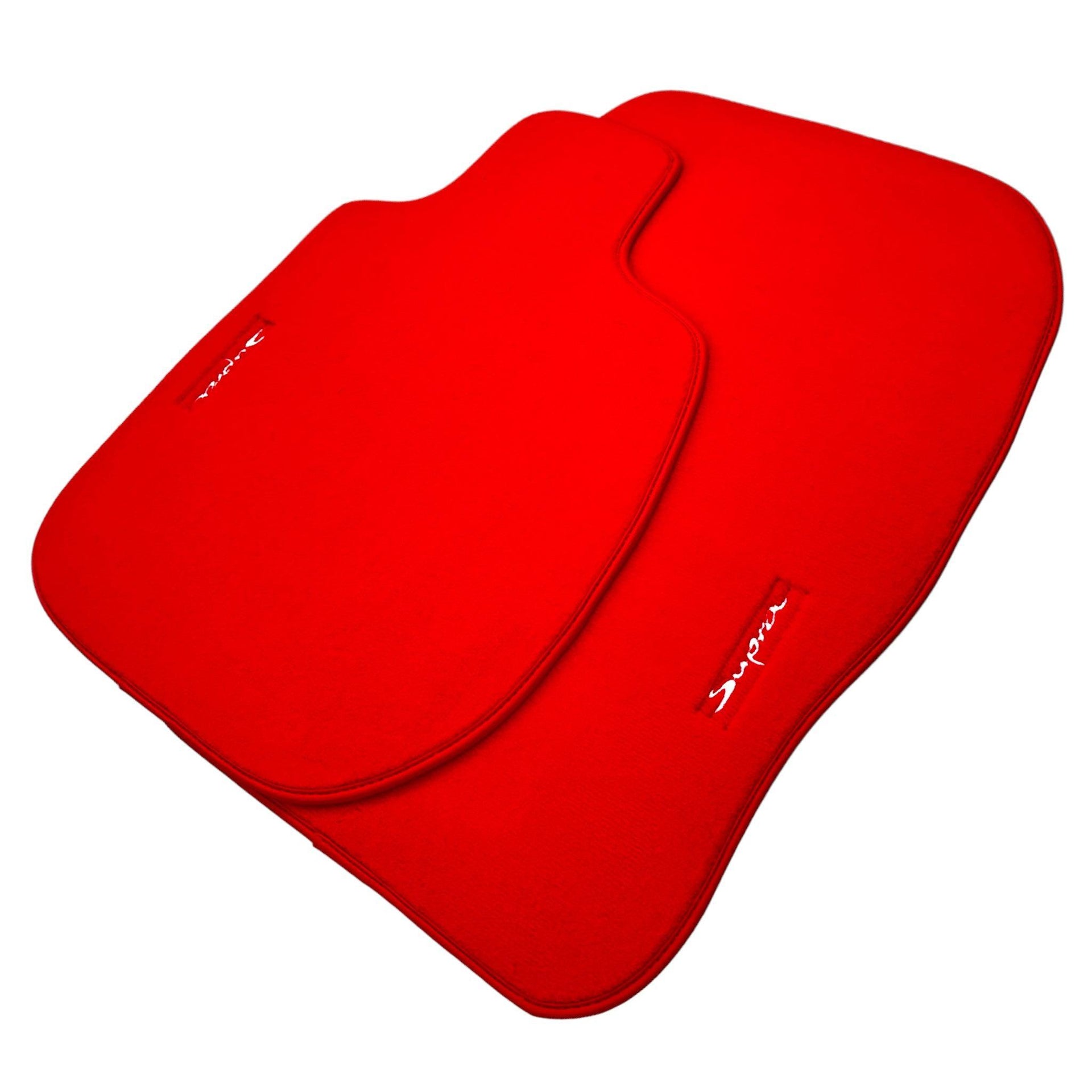 Red Floor Mats for Toyota GR Supra A90 (2019-2023) - AutoWin