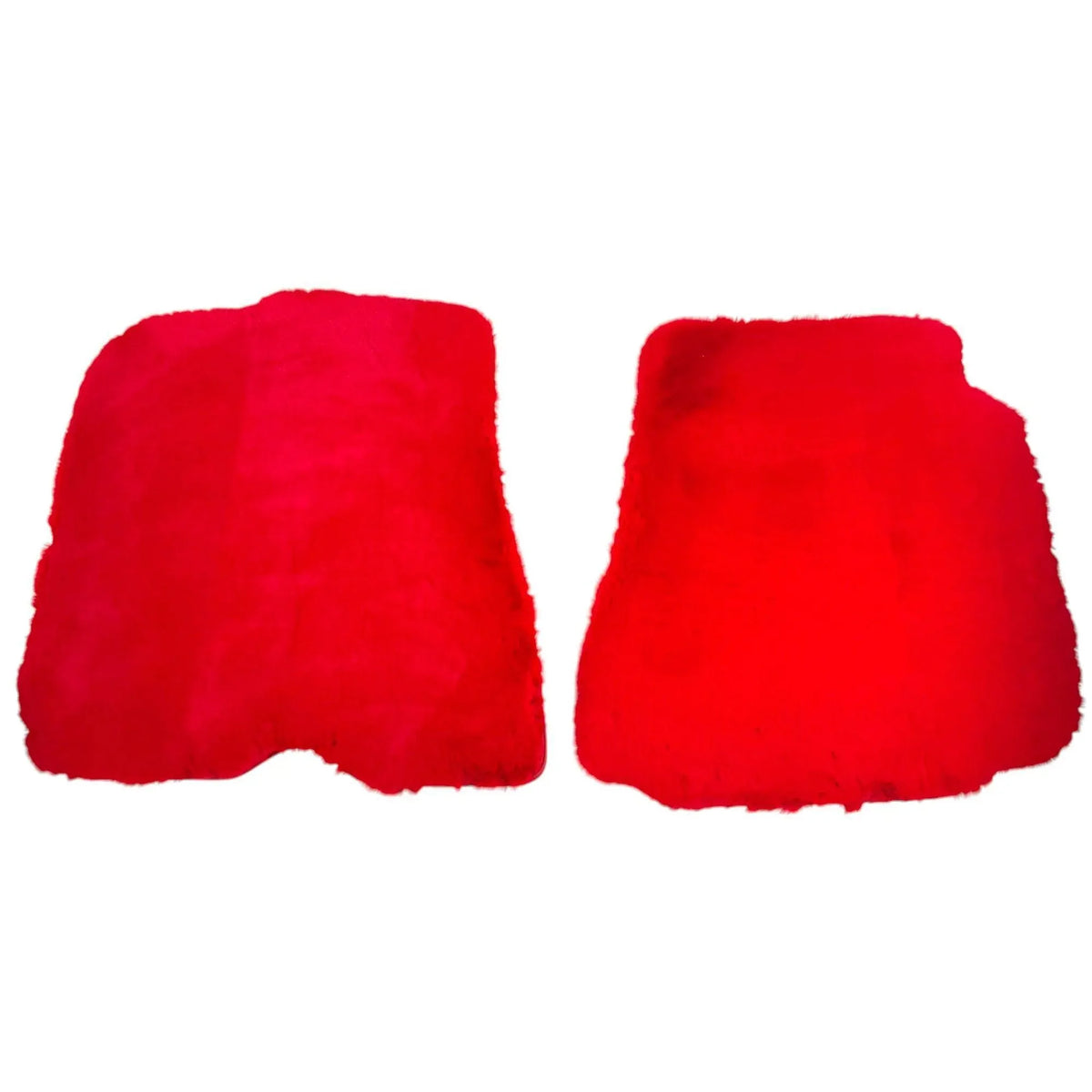 Red Sheepskin Floor Mats for Ferrari 812 Superfast (2019-2023)
