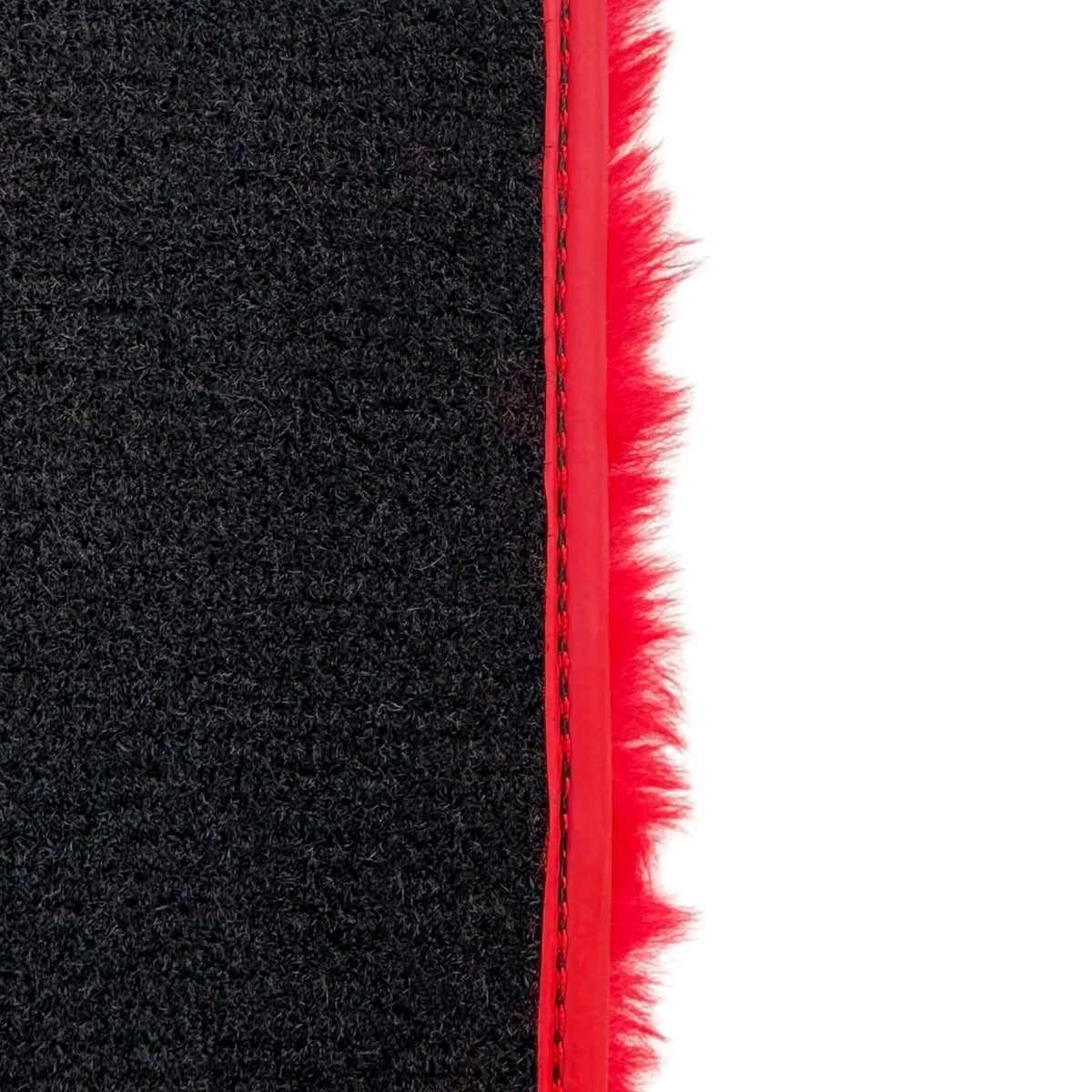 Red Sheepskin Floor Mats for Ferrari F12 Berlinetta (2012-2022)