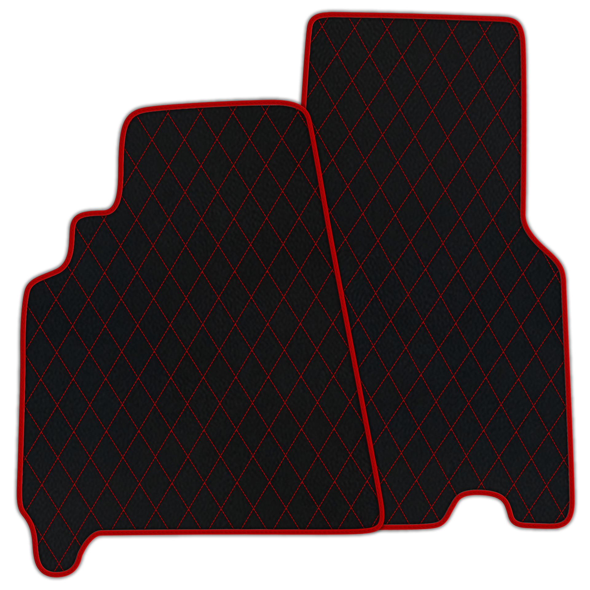 Customizable Leather Floor Mats with Hex Pattern for Ferrari 550 Maranello (1996-2002) - AutoWin