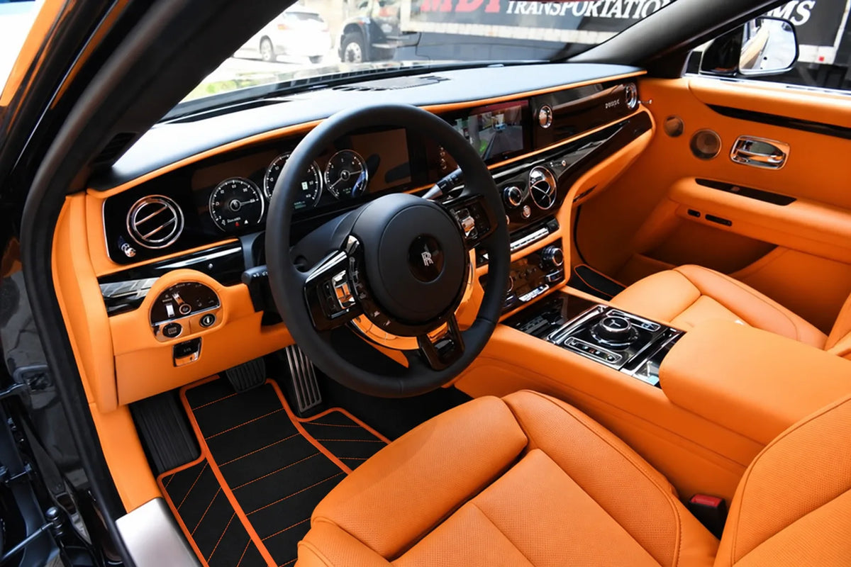 Tapis de sol noirs pour Rolls Royce Ghost Series II