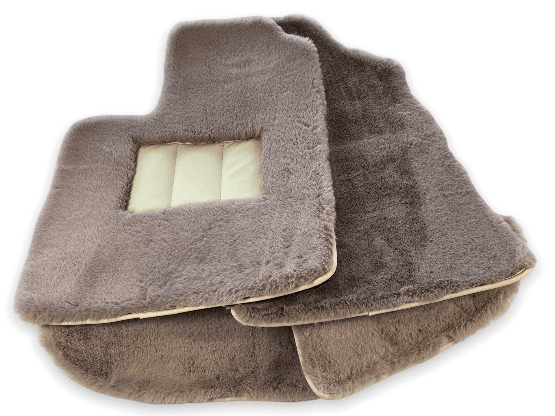 Sheepskin Floor Mats For Bentley Continental GTC (2006–2011) Er56 Design - AutoWin