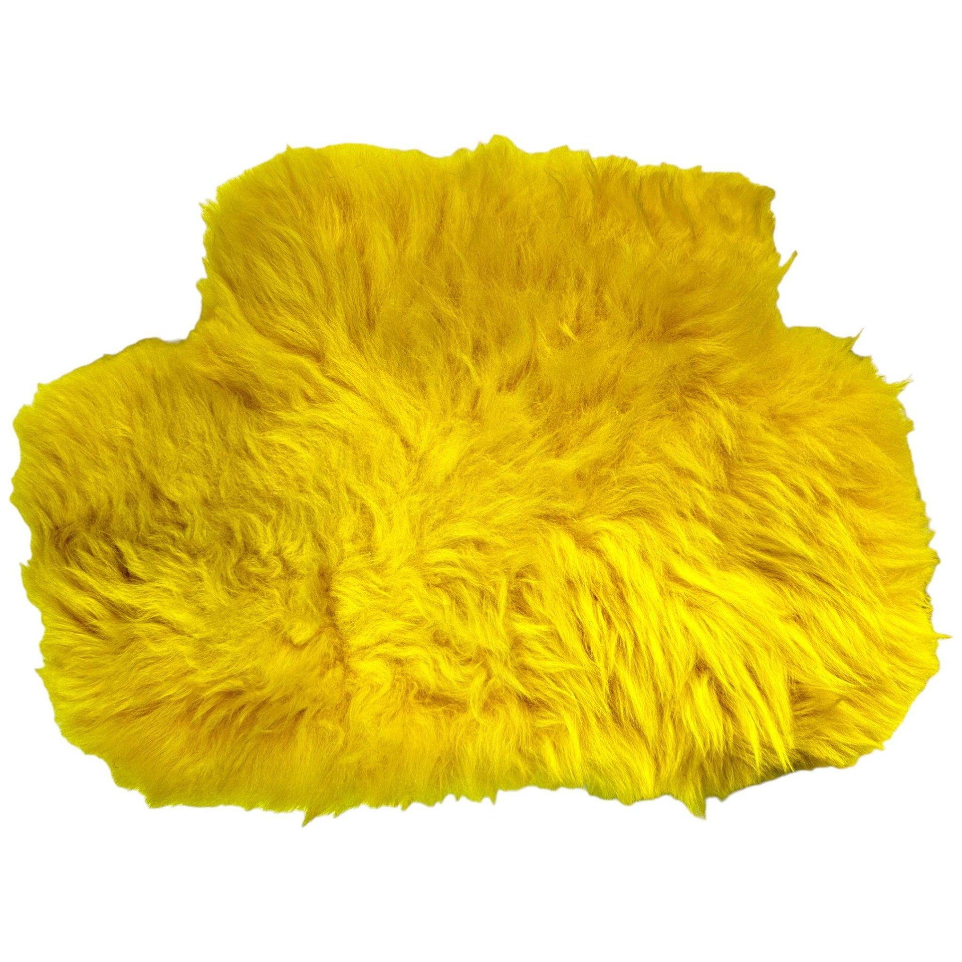 Yellow Sheepskin Floor Mats for Rolls Royce Shadow (1965-1977) ER56 Design Brand - AutoWin