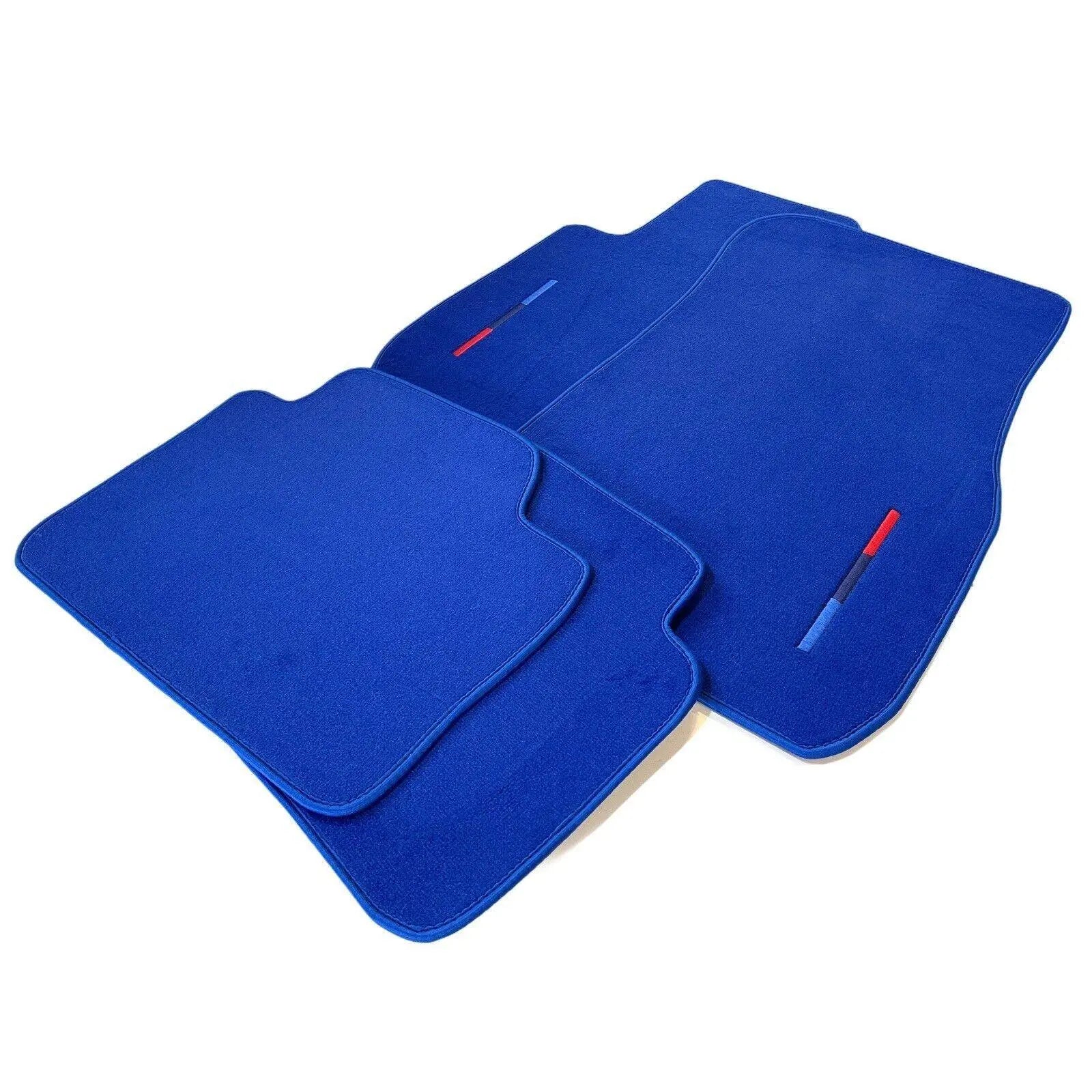 Blue Floor Mats For BMW 7 Series F01 With M Package - AutoWin