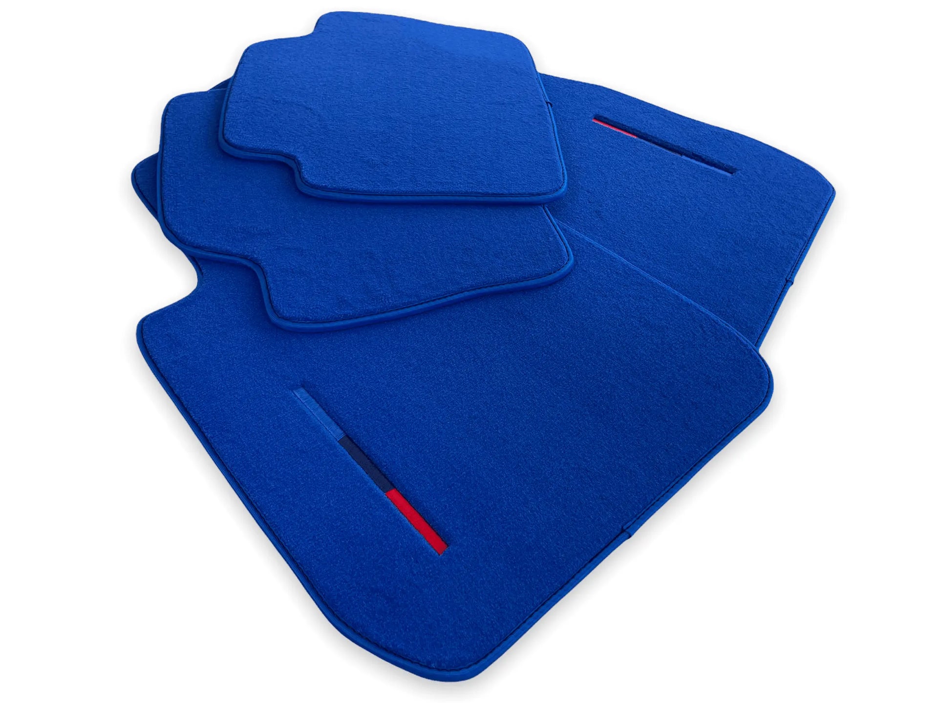 Blue Floor Mats For BMW M3 F80 Series With M Package - AutoWin