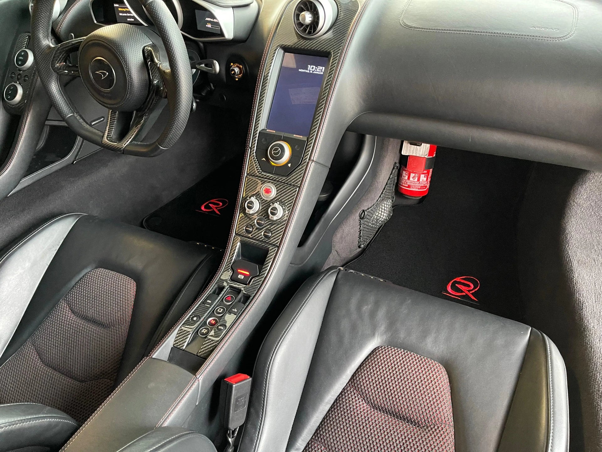 Floor Mats For McLaren MP4 12C Black Tailored Carpets Set ROVBUT - AutoWin