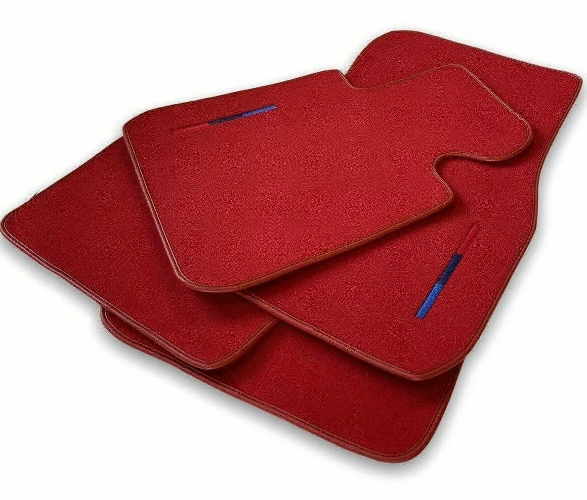 Red Floor Mats For BMW X3 Series G01 With M Package - AutoWin