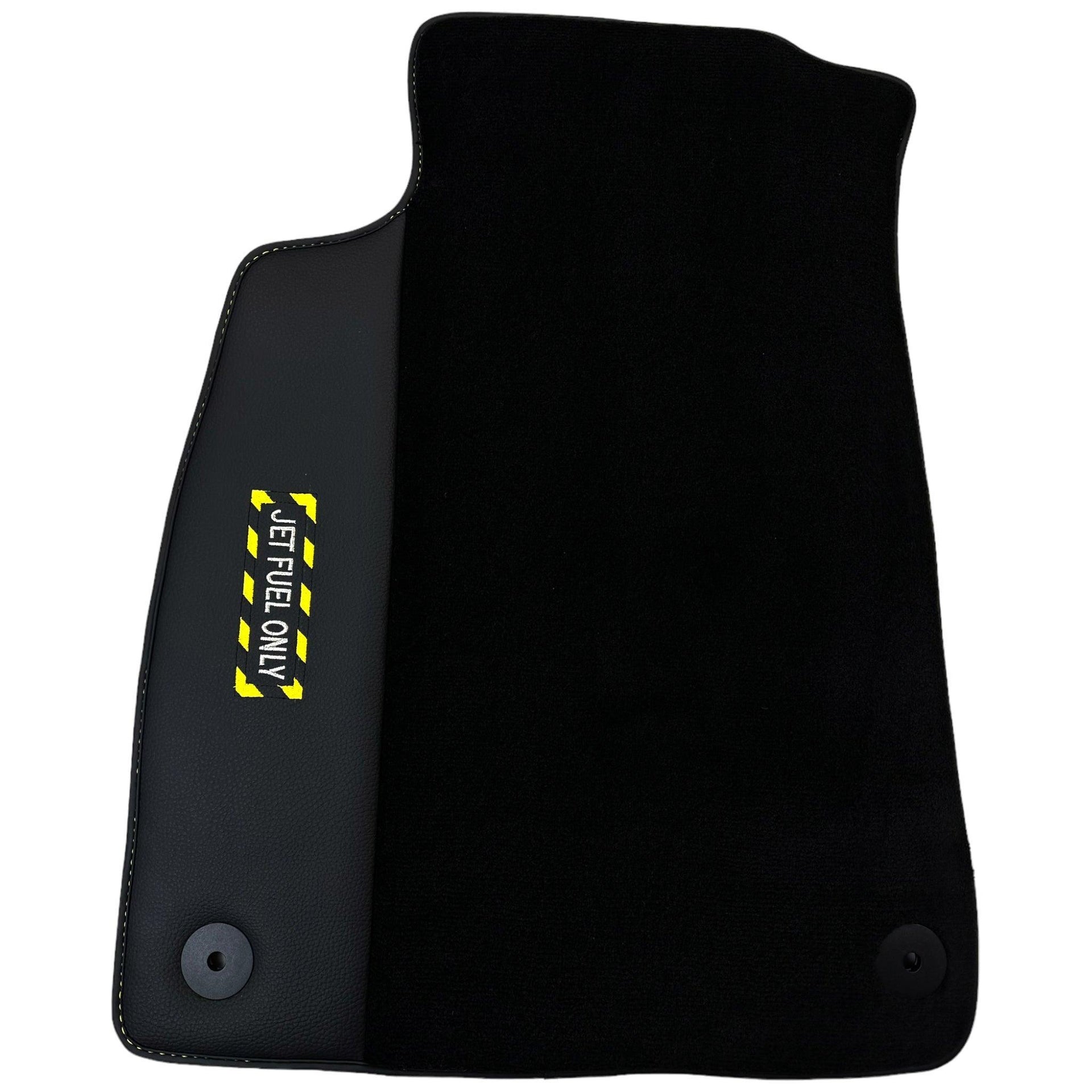 Black Floor Mats for Audi A3 - Convertible (2014-2020) | Fighter Jet Edition - AutoWin