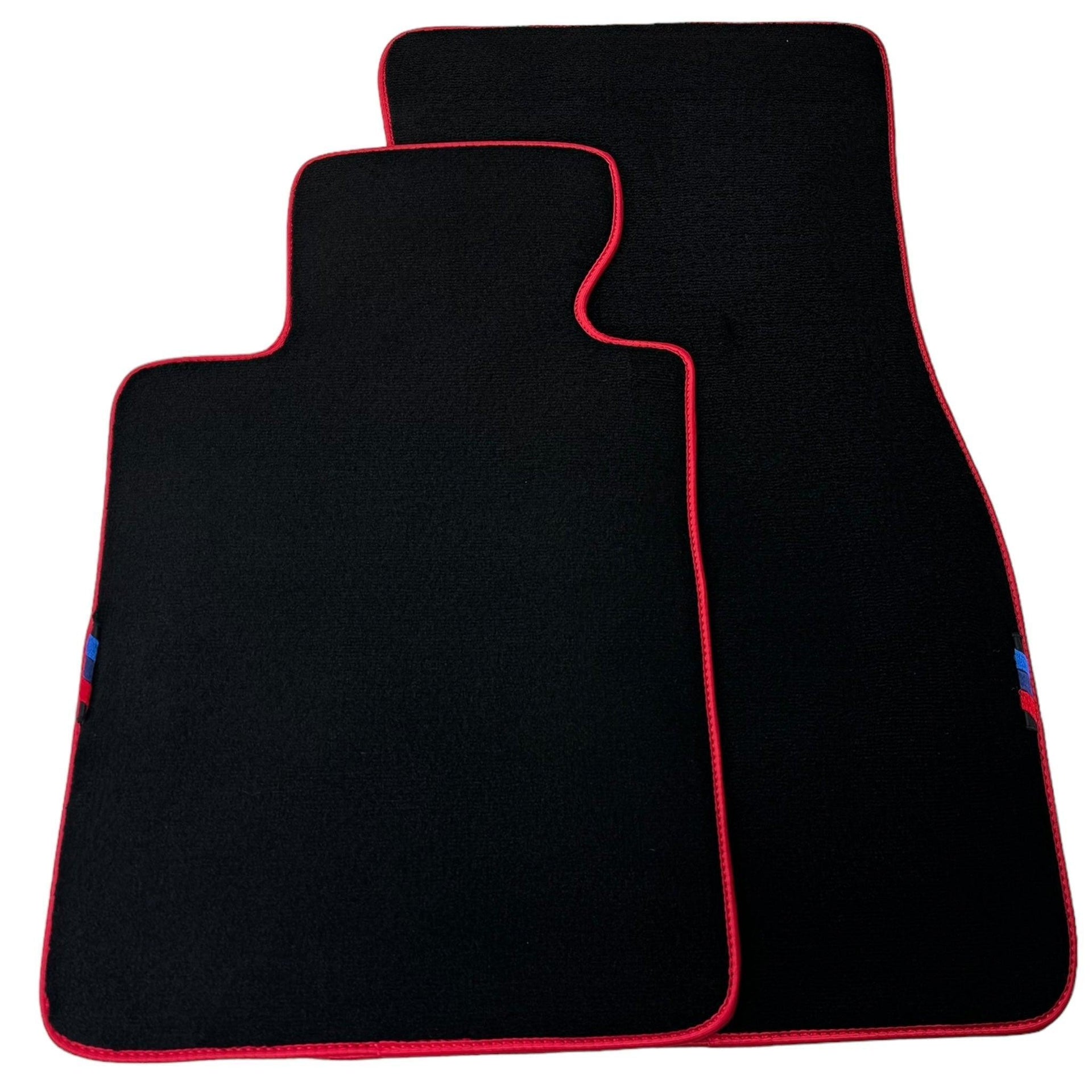 Black Floor Mats For BMW 4 Series F32 | Red Trim - AutoWin