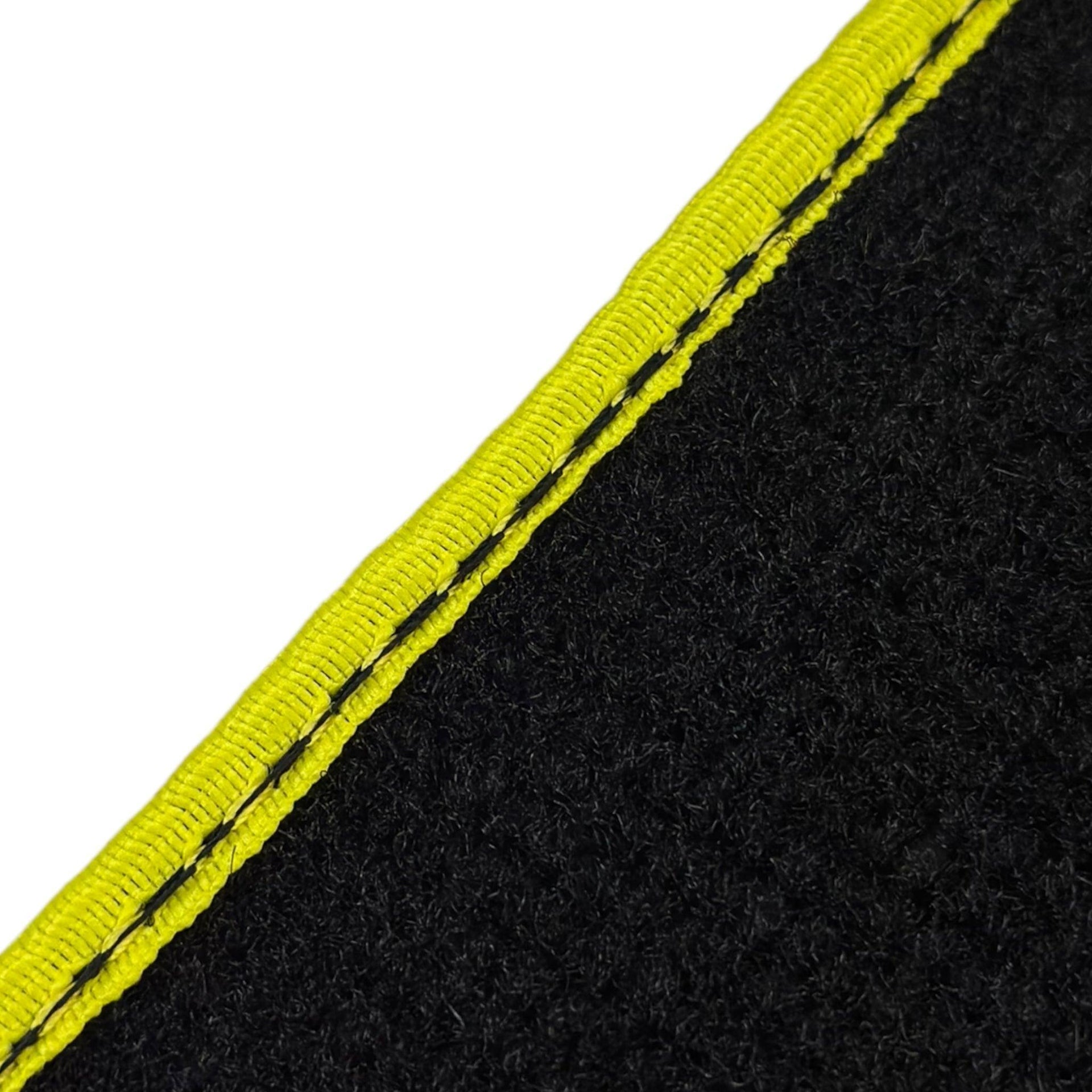 Black Floor Mats For BMW 7 Series G12 | Yellow Trim AutoWin Brand - AutoWin