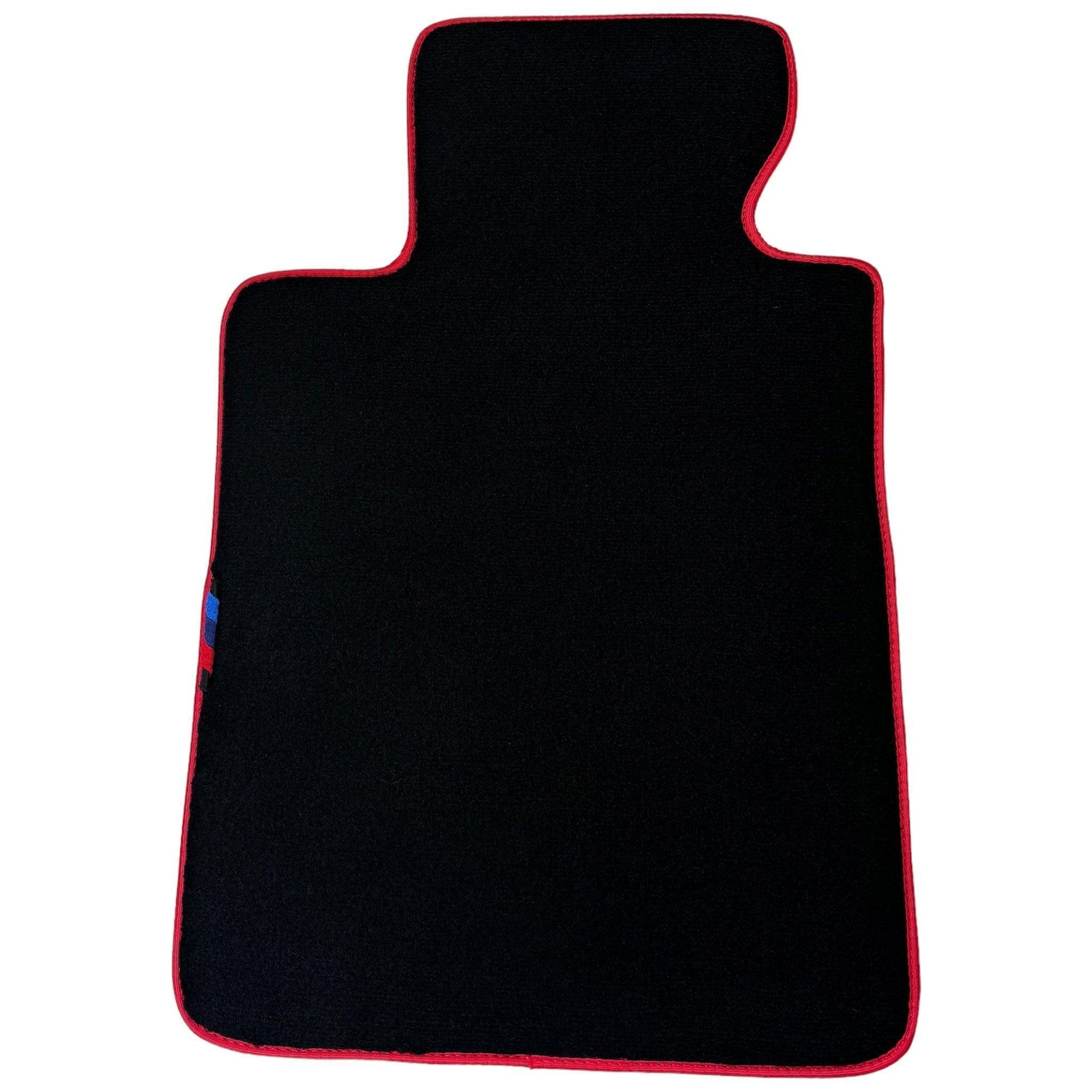 Black Floor Mats For BMW iX (2022-2024) | Red Trim - AutoWin
